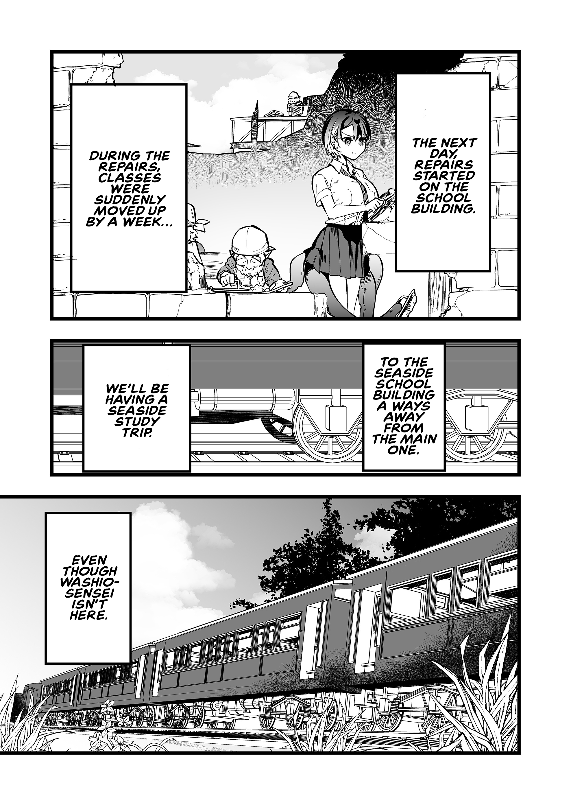 Halaman dari "Ano Toki Tasukete Itadaita Monster Musume desu." Isekai Ossan Kyoushi Totsuzen no Moteki ni Konwaku suru Chapter 43