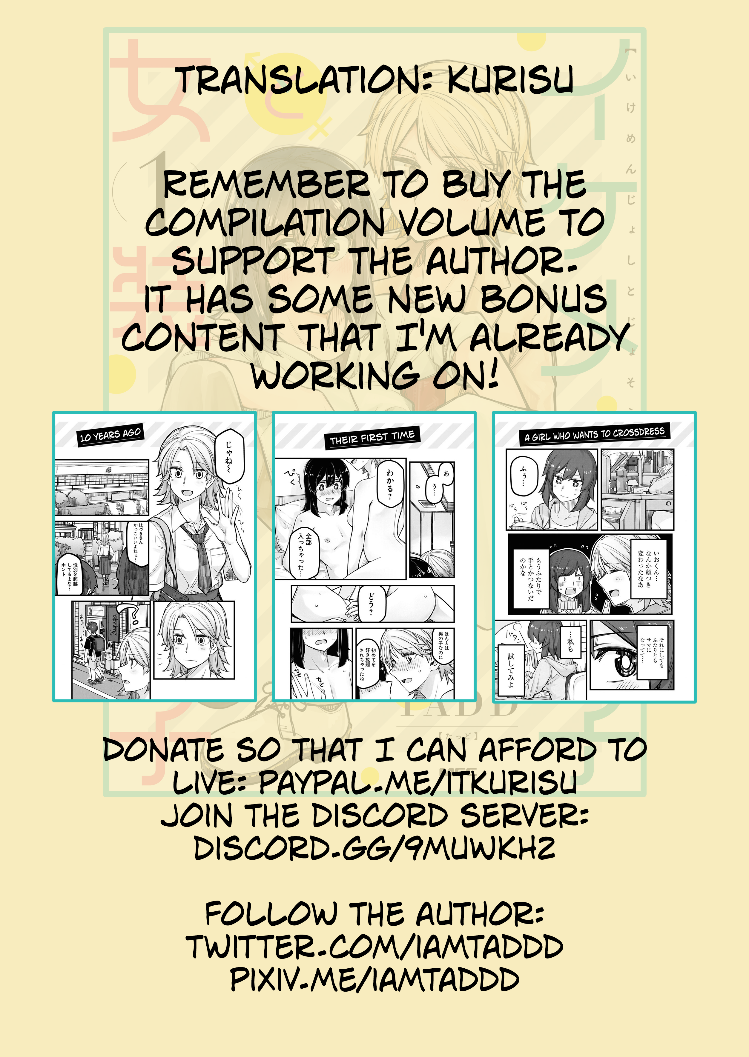Halaman dari Ikemen Joshi to Josou Danshi Chapter 44