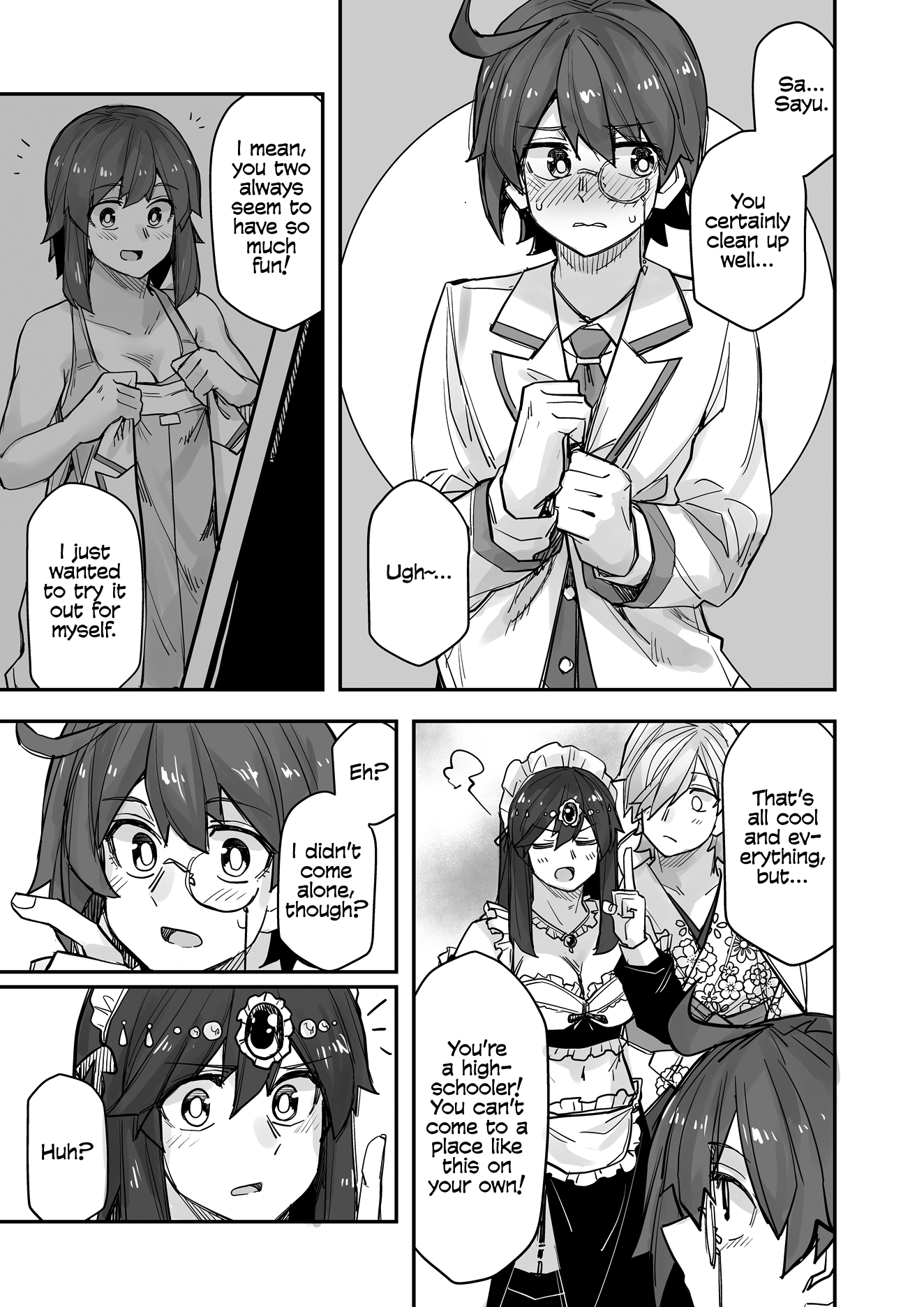 Halaman dari Ikemen Joshi to Josou Danshi Chapter 92
