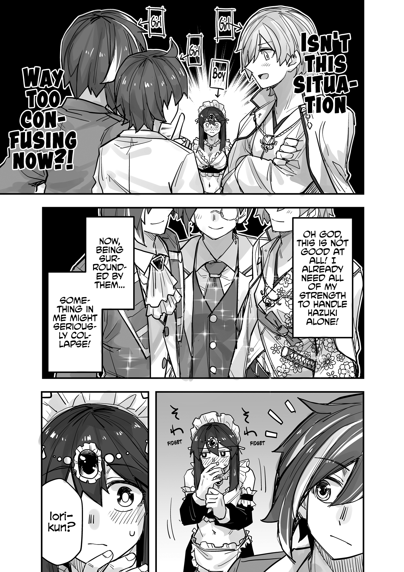 Halaman dari Ikemen Joshi to Josou Danshi Chapter 92