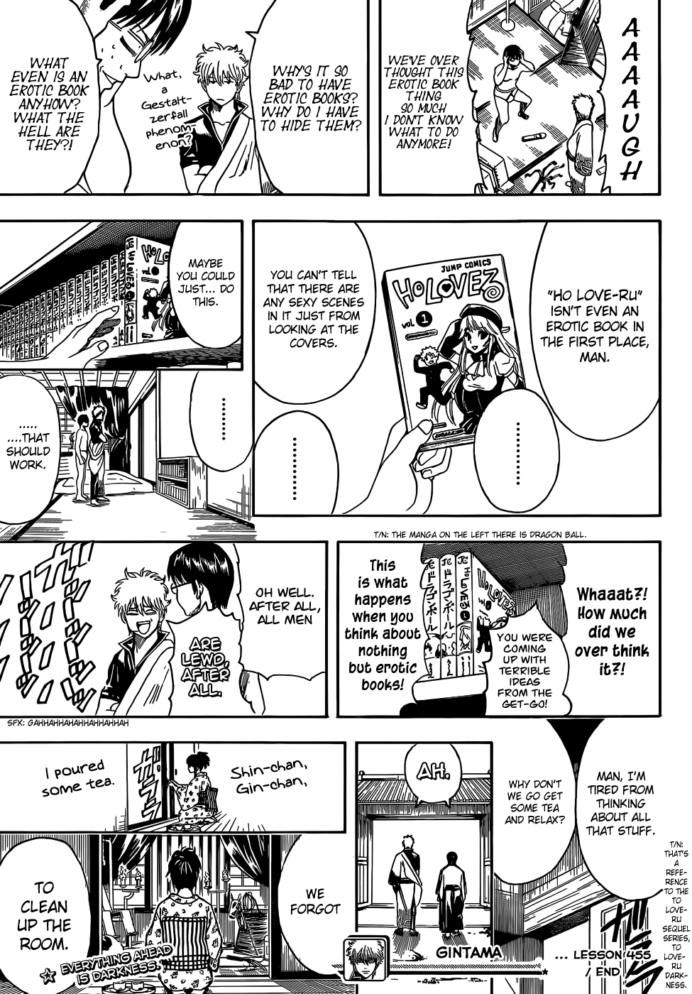 Halaman dari Gintama Chapter 455