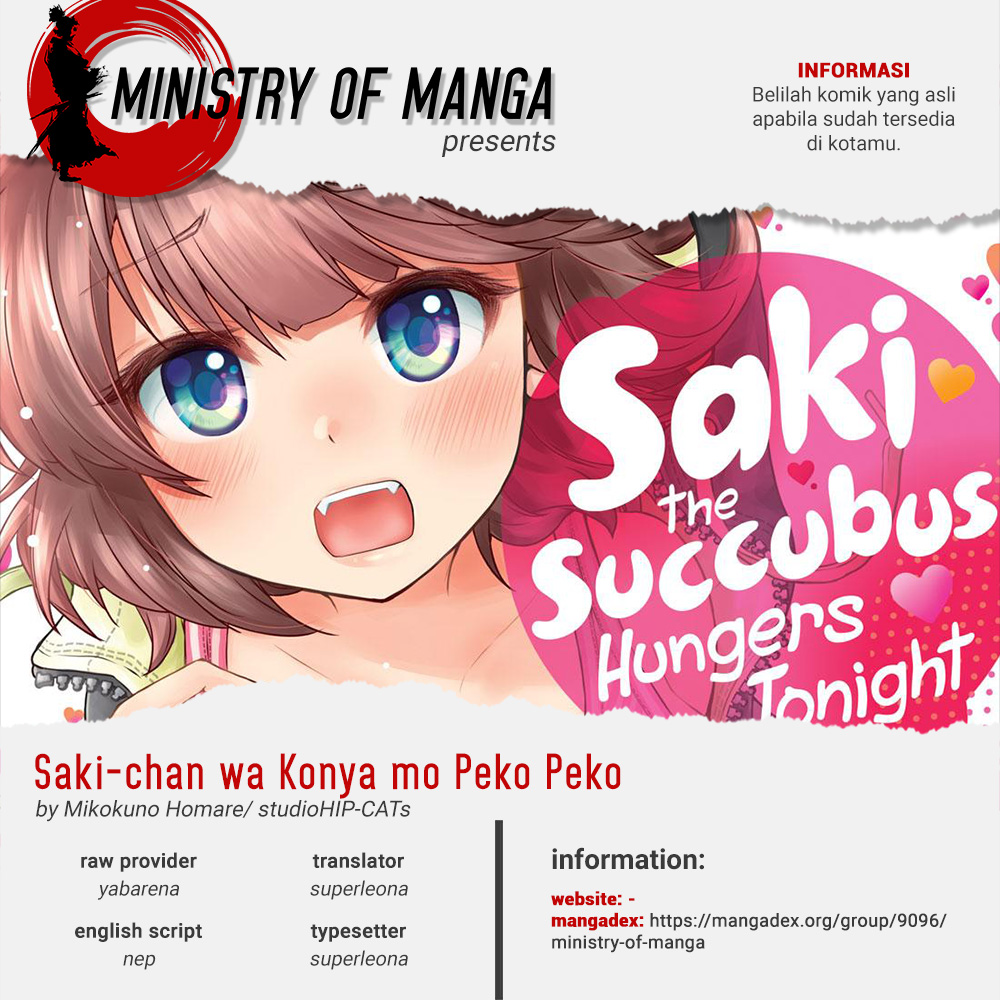 Saki-chan wa Konya mo Pekopeko Chapter 10 - halaman 1
