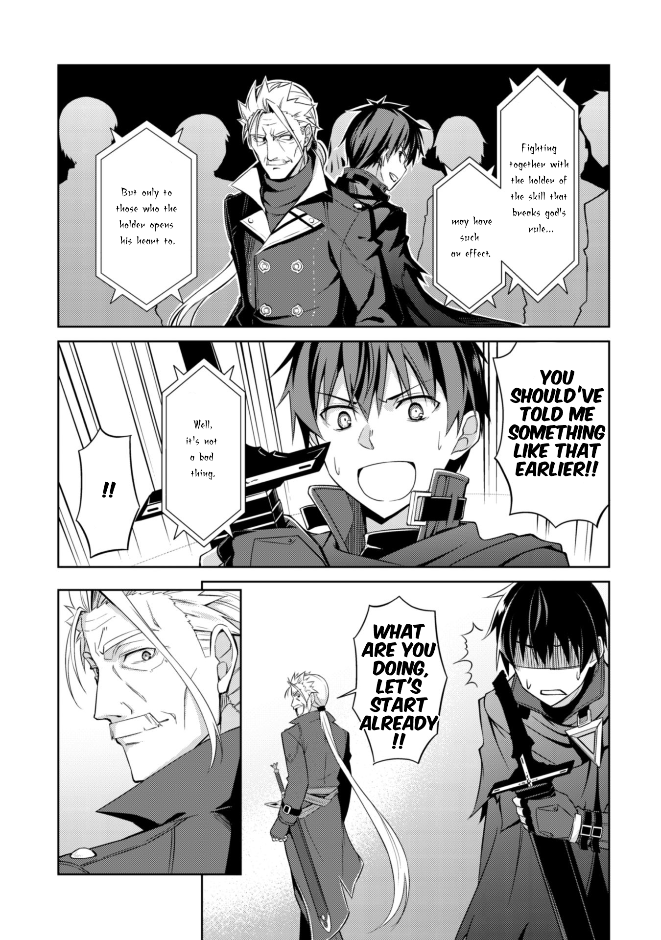 Halaman dari Boushoku no Berserk ~Ore dake Level to Iu Gainen wo Toppa suru~ Chapter 18