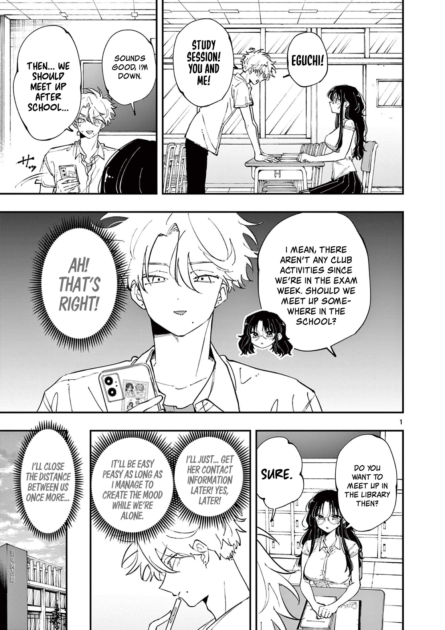 Halaman dari Tonari no Seki no Yatsu ga Souiu Me de Mitekuru Chapter 36