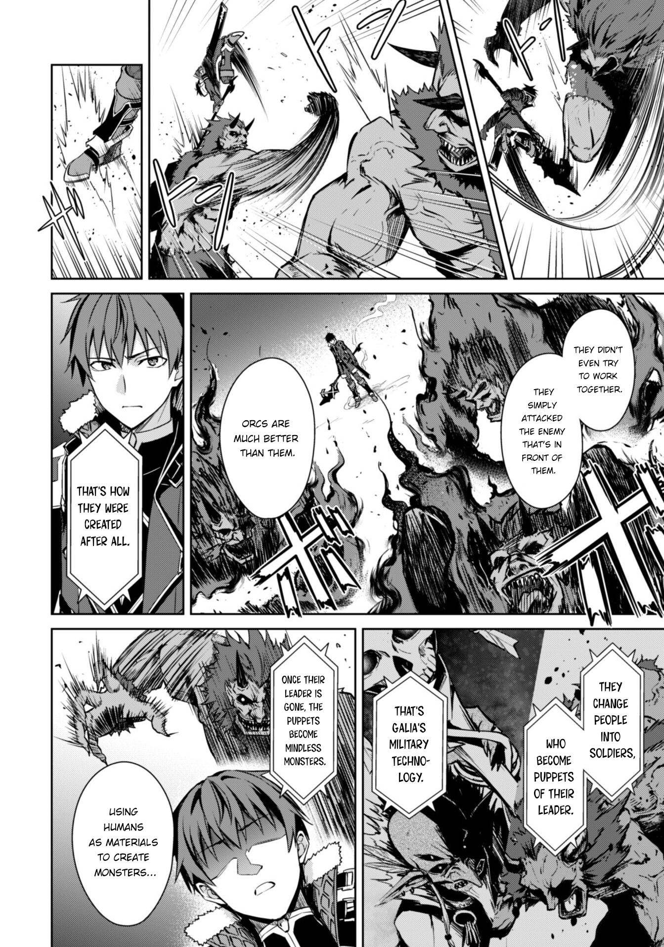 Halaman dari Boushoku no Berserk ~Ore dake Level to Iu Gainen wo Toppa suru~ Chapter 47