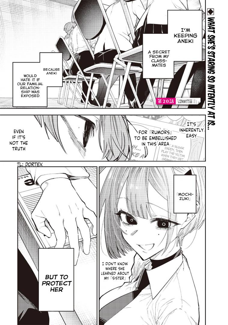 Halaman dari Namaiki na Gal Ane wo Wakaraseru Hanashi Chapter 20