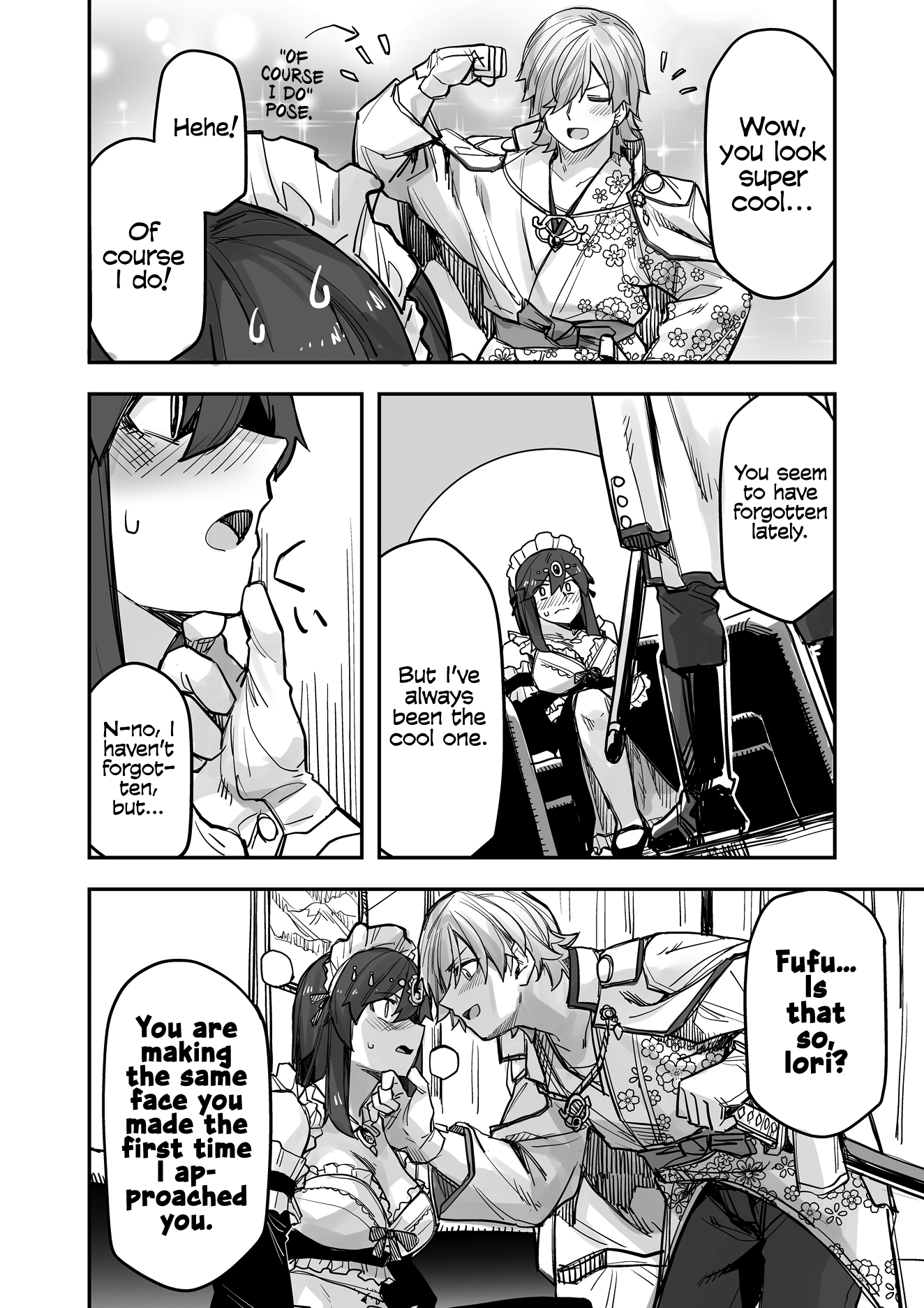 Halaman dari Ikemen Joshi to Josou Danshi Chapter 90