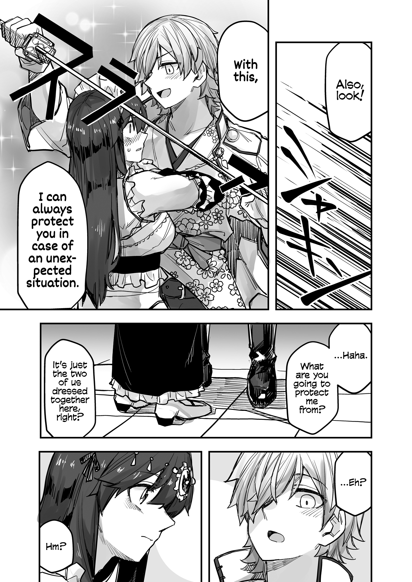 Halaman dari Ikemen Joshi to Josou Danshi Chapter 90