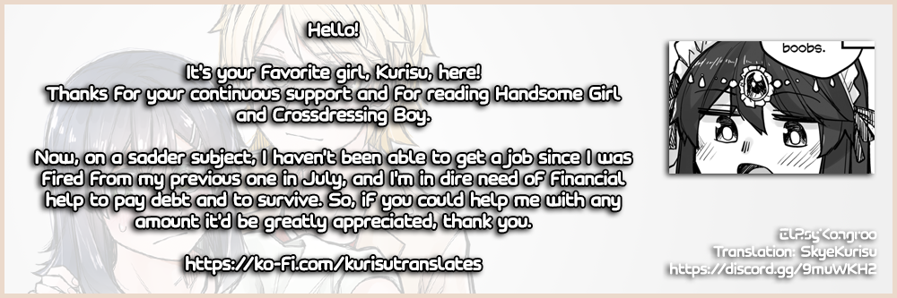 Halaman dari Ikemen Joshi to Josou Danshi Chapter 90
