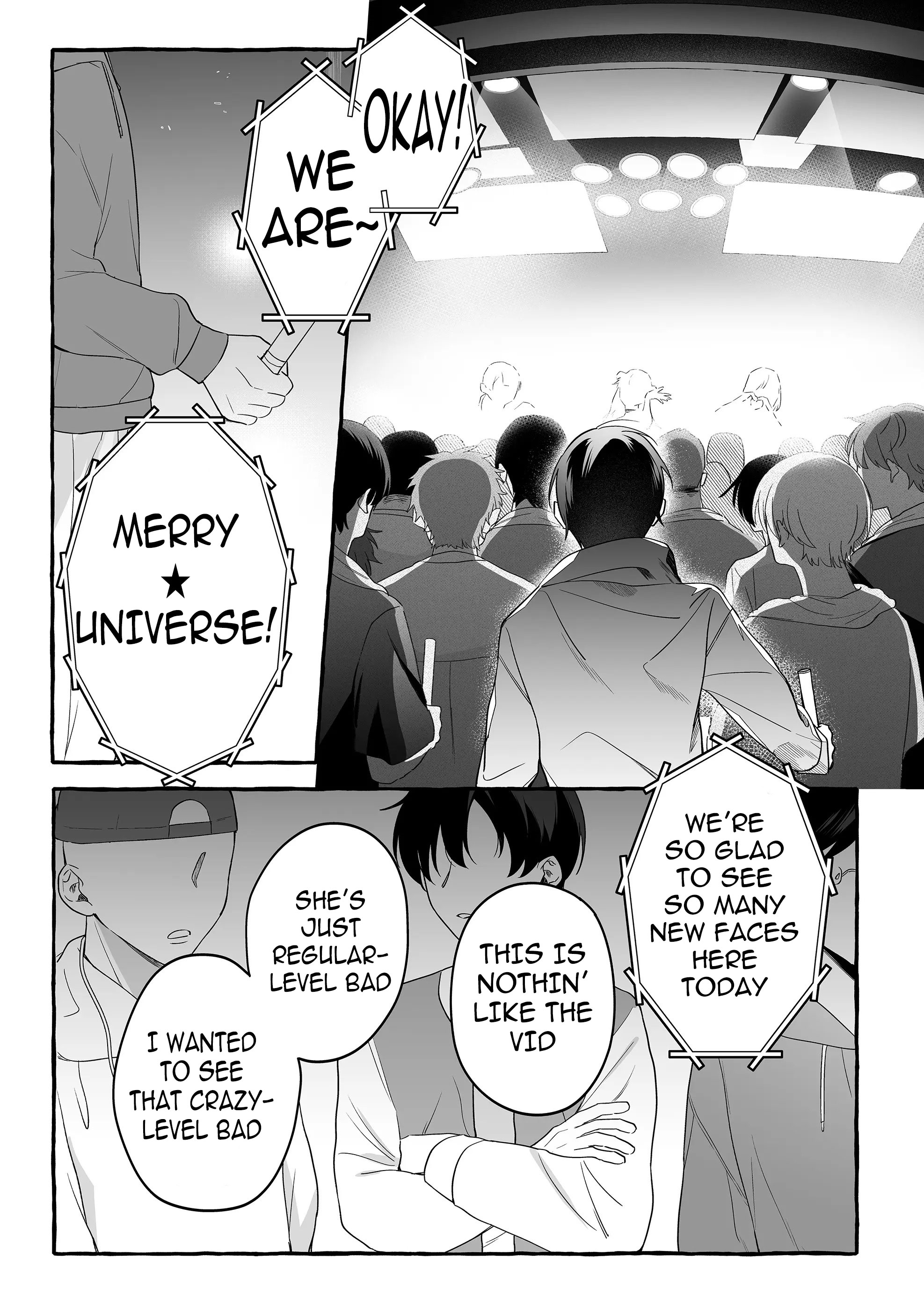 Halaman dari Damedol to Sekai ni Hitori Dake no Fan Chapter 25