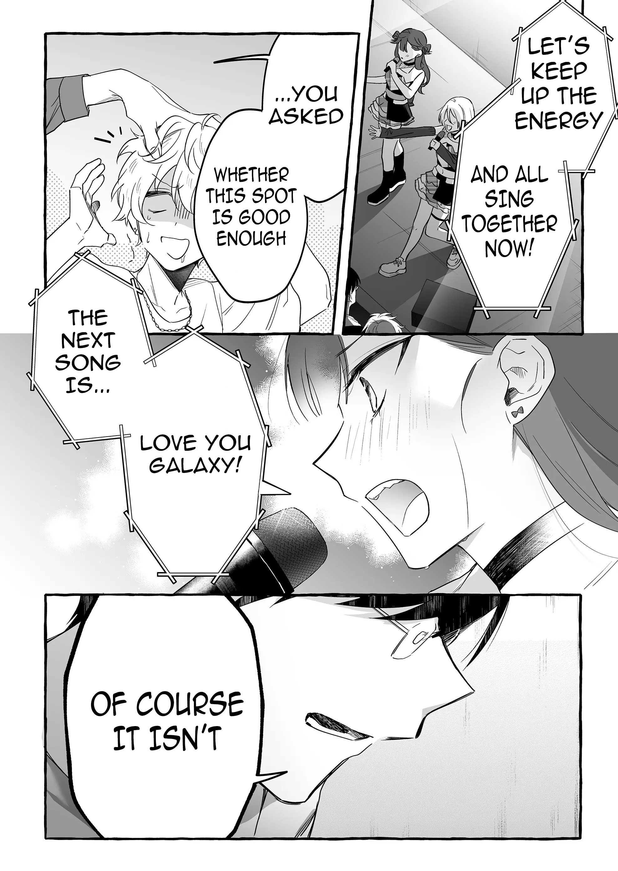 Halaman dari Damedol to Sekai ni Hitori Dake no Fan Chapter 25
