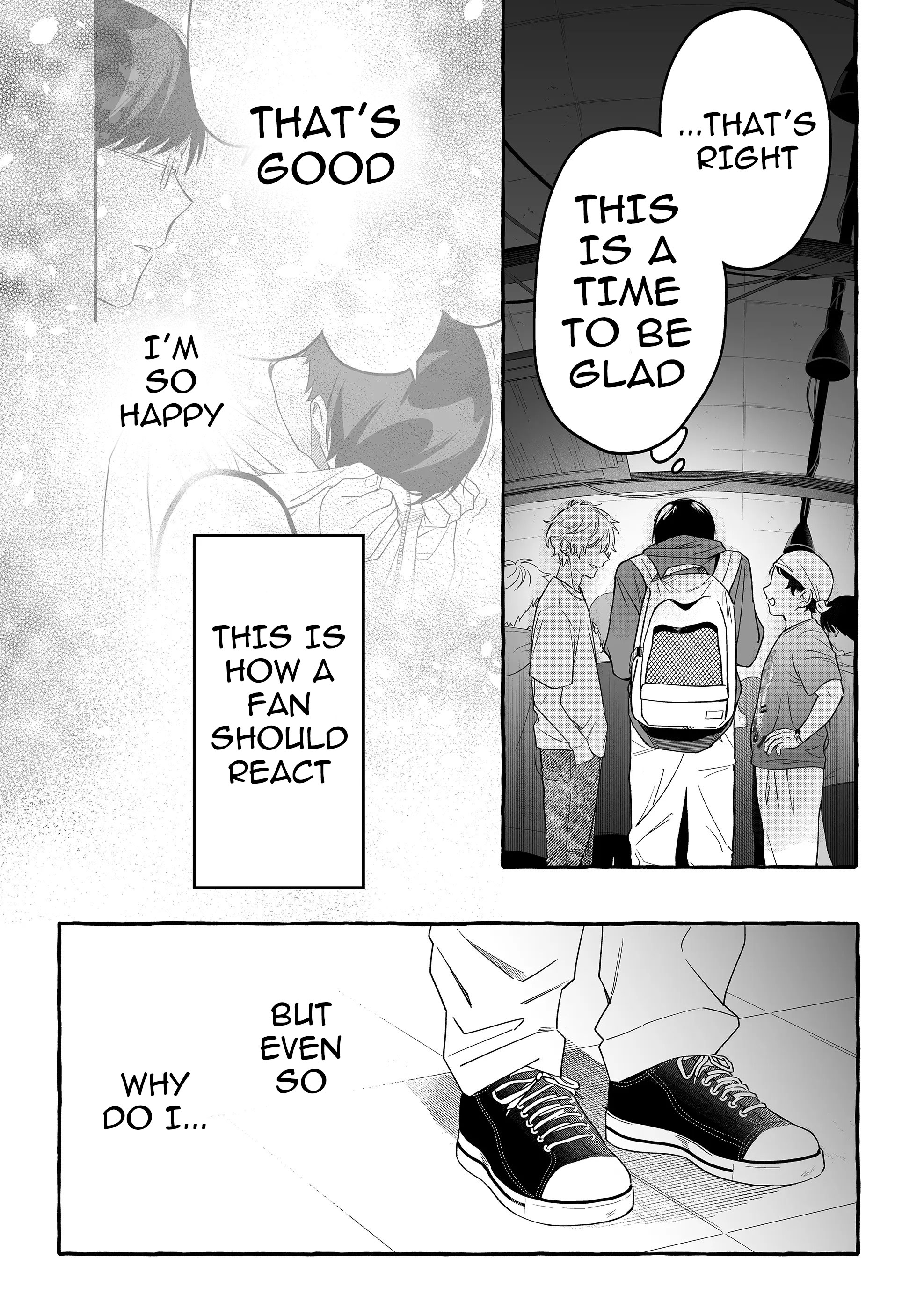 Halaman dari Damedol to Sekai ni Hitori Dake no Fan Chapter 25