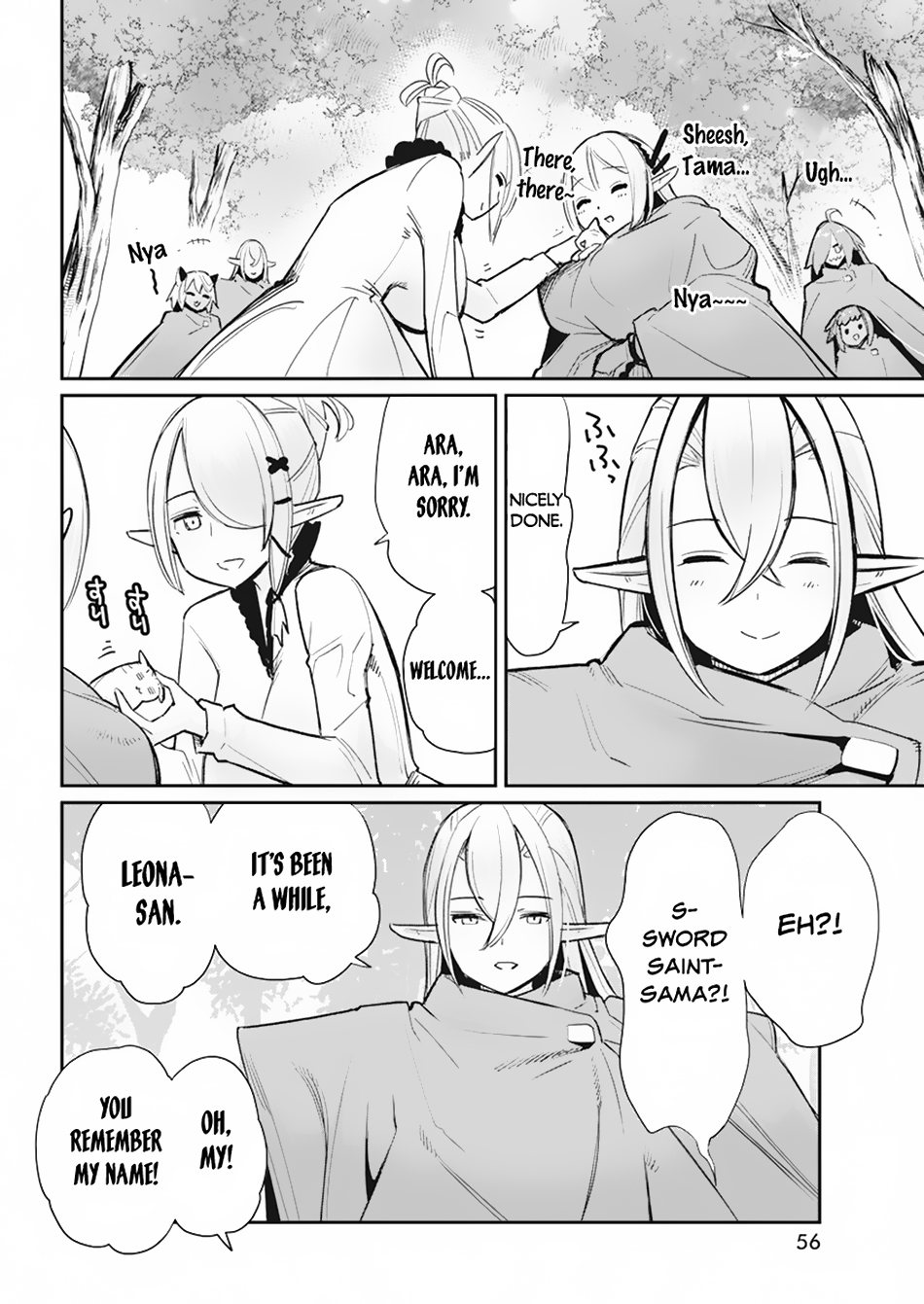 Halaman dari S-Rank Monster no "Behemoth" Dakedo, Neko to Machigawarete Elf Musume no Pet to Shite Kurashitemasu Chapter 55