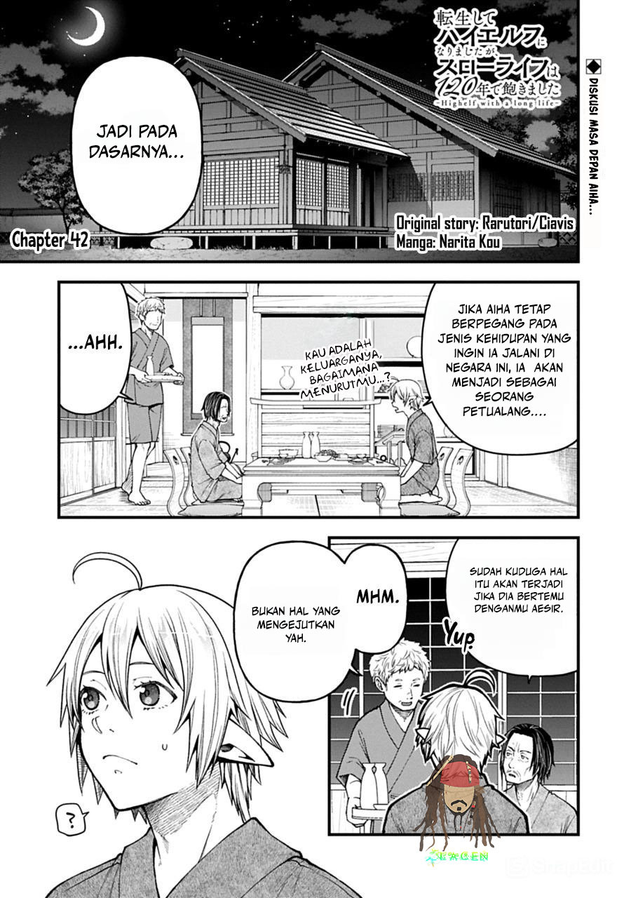 Tensei shite High Elf ni Narimashita ga, Slow Life wa 120-nen de Akimashita Chapter 42 - halaman 2