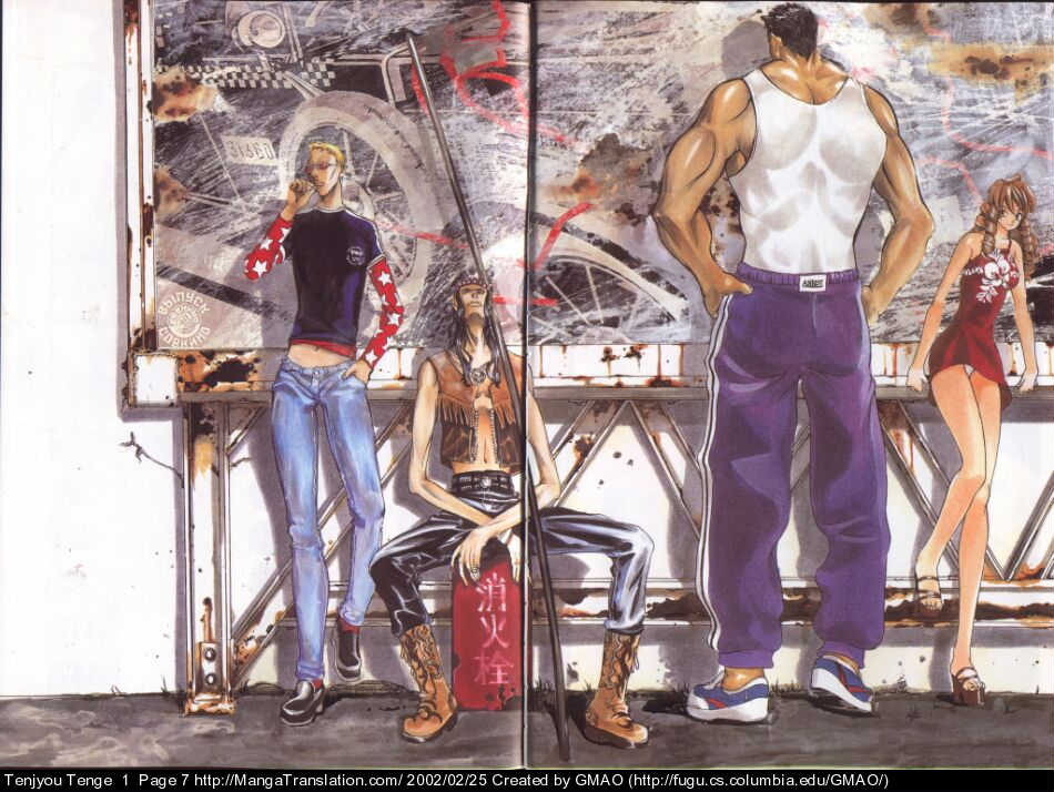 Halaman dari Tenjou Tenge Chapter 7