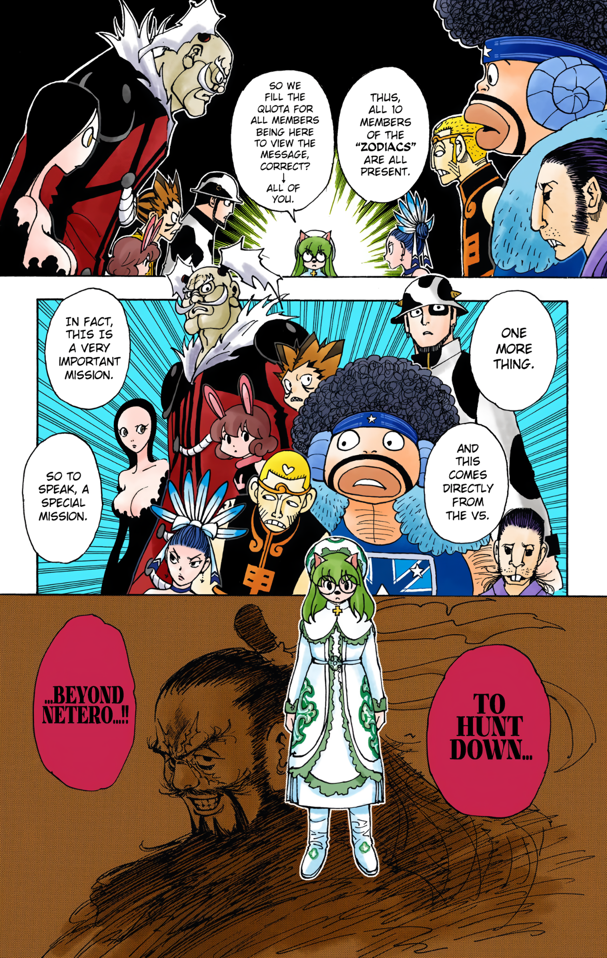 Halaman dari HUNTER x HUNTER (Official Colored) Chapter 340