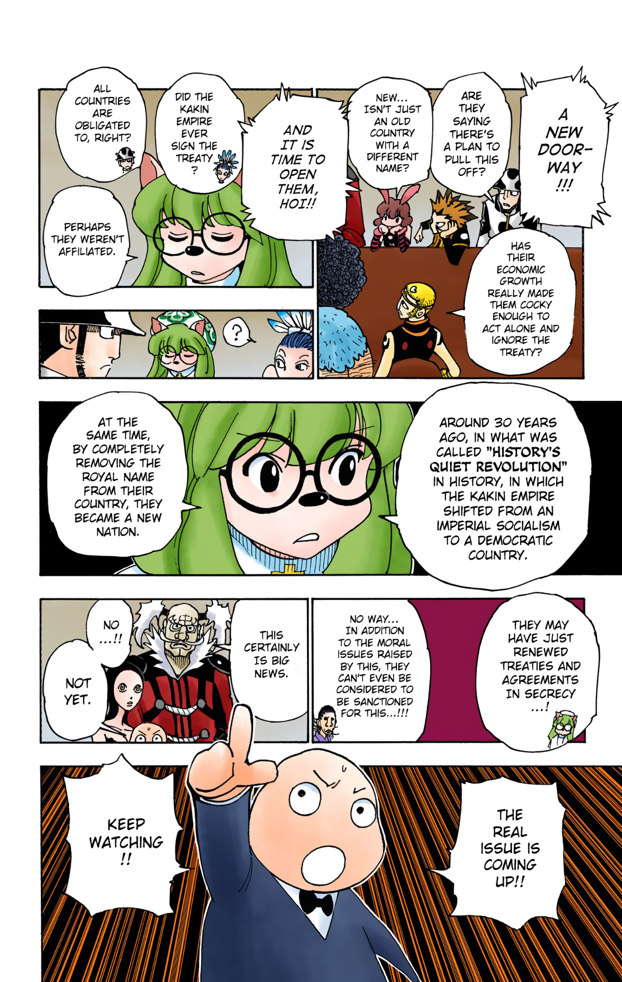 Halaman dari HUNTER x HUNTER (Official Colored) Chapter 340