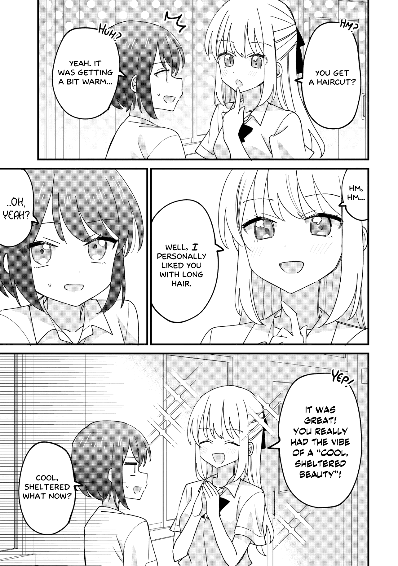 Halaman dari Kao dake yoi Classmate ga, Yatara to Guigui Kuru Yuri no Hanashi. Chapter 1