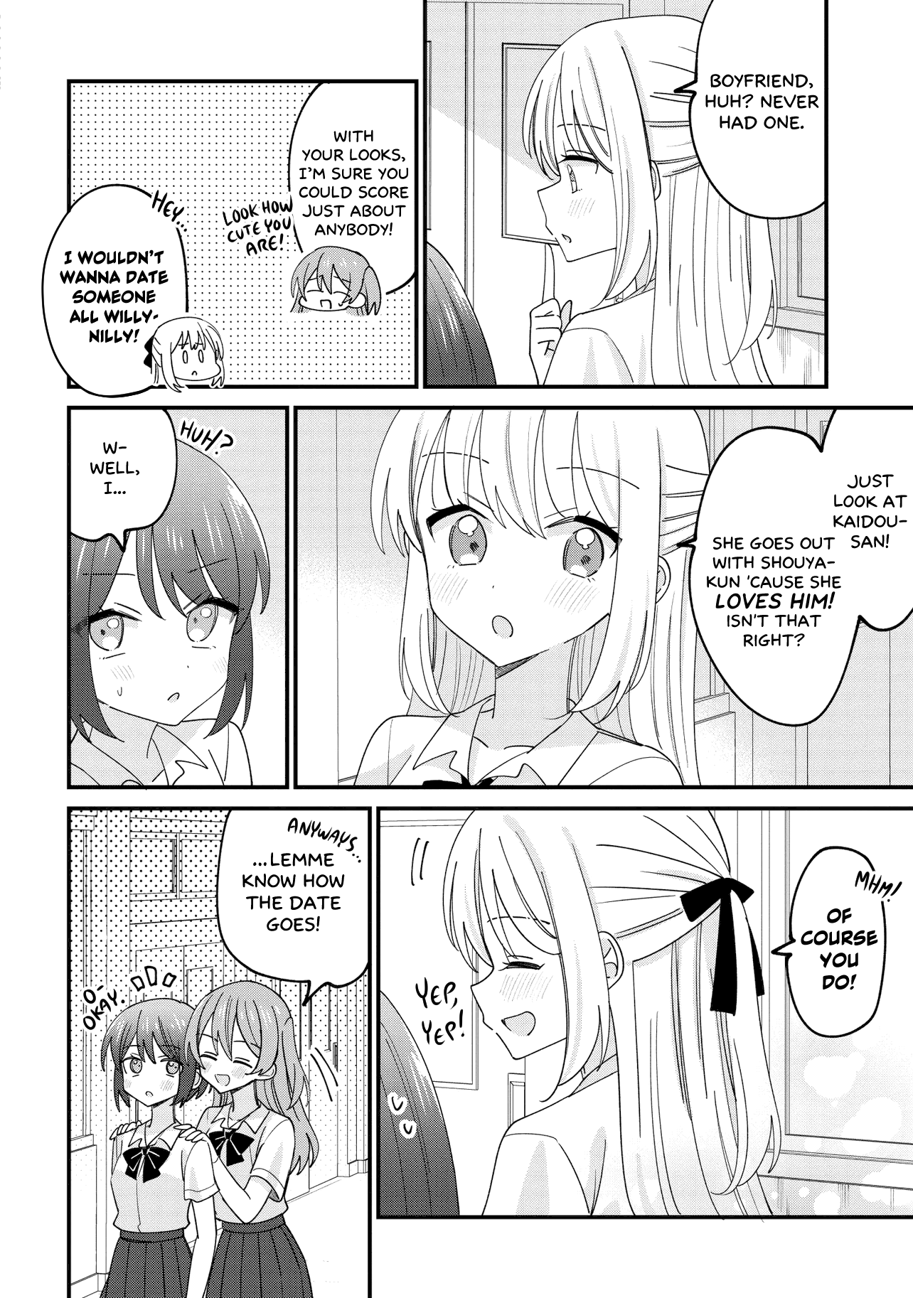 Halaman dari Kao dake yoi Classmate ga, Yatara to Guigui Kuru Yuri no Hanashi. Chapter 1