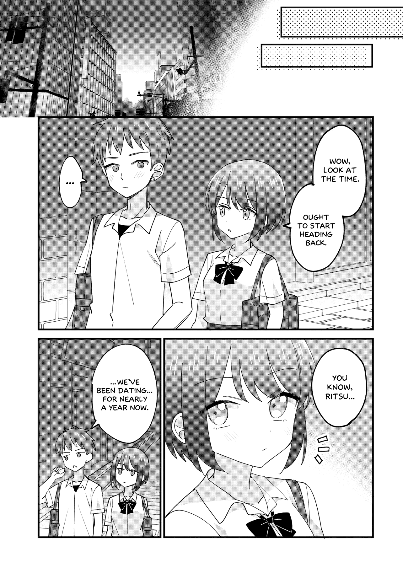 Halaman dari Kao dake yoi Classmate ga, Yatara to Guigui Kuru Yuri no Hanashi. Chapter 1
