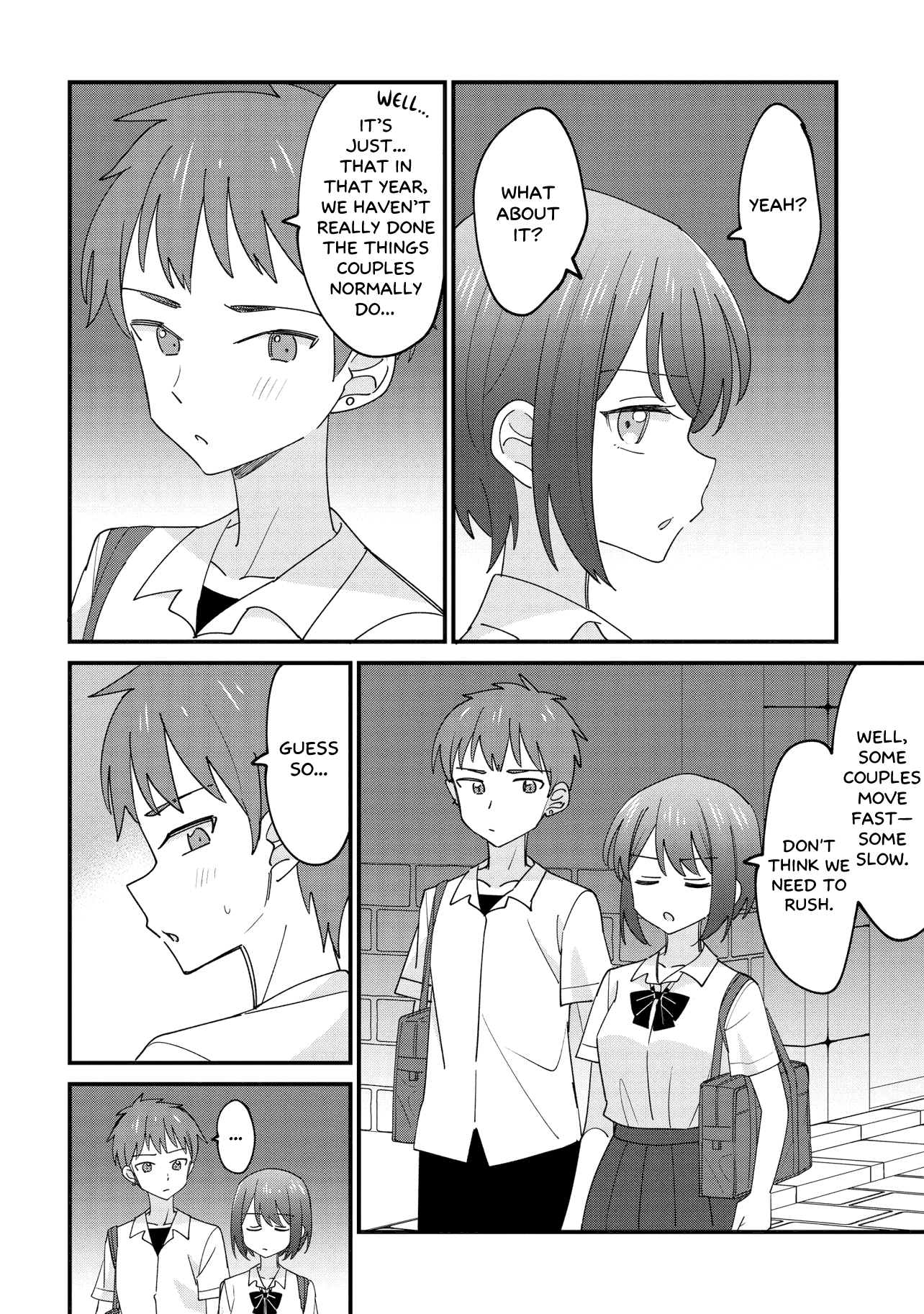 Halaman dari Kao dake yoi Classmate ga, Yatara to Guigui Kuru Yuri no Hanashi. Chapter 1