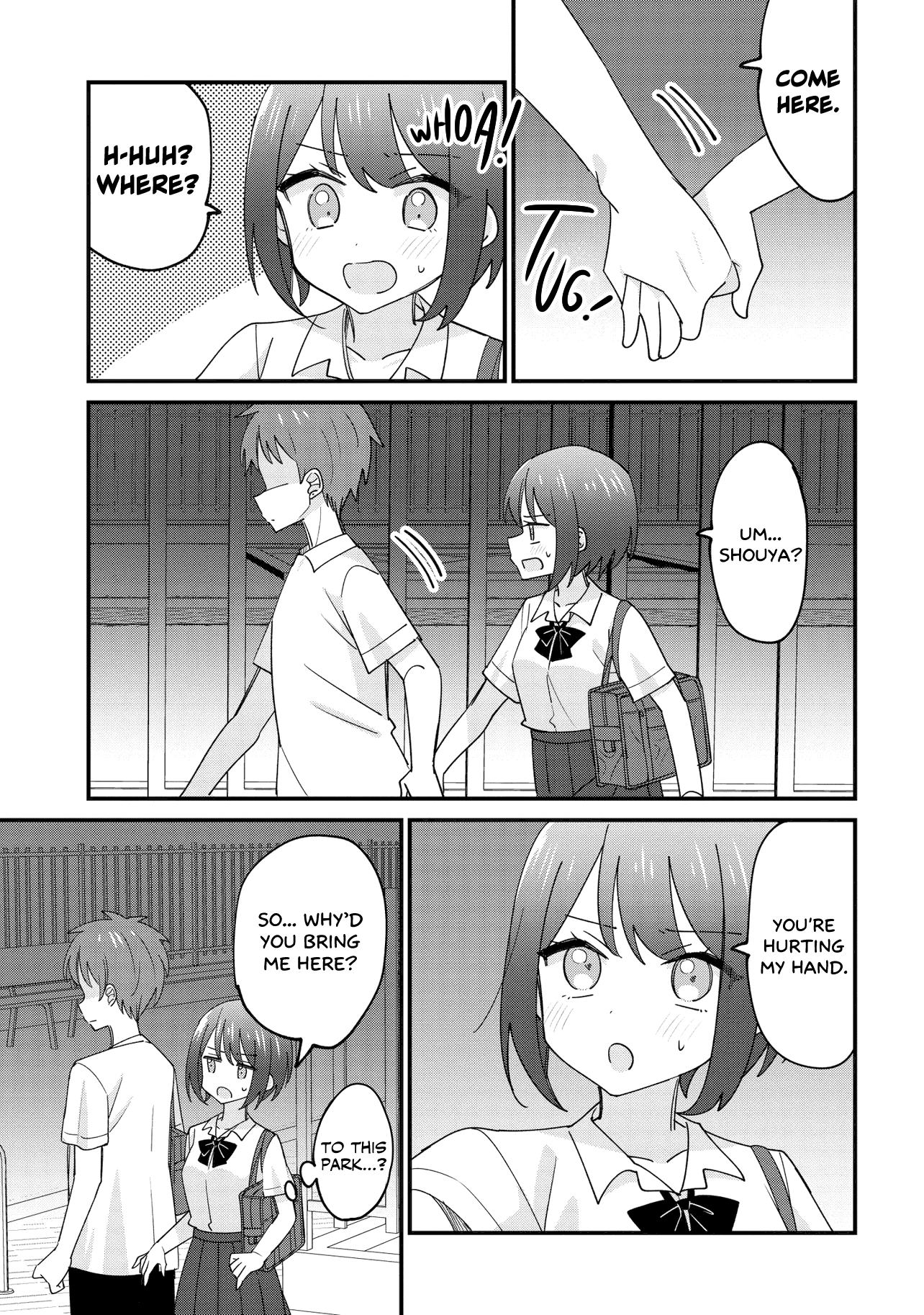 Halaman dari Kao dake yoi Classmate ga, Yatara to Guigui Kuru Yuri no Hanashi. Chapter 1