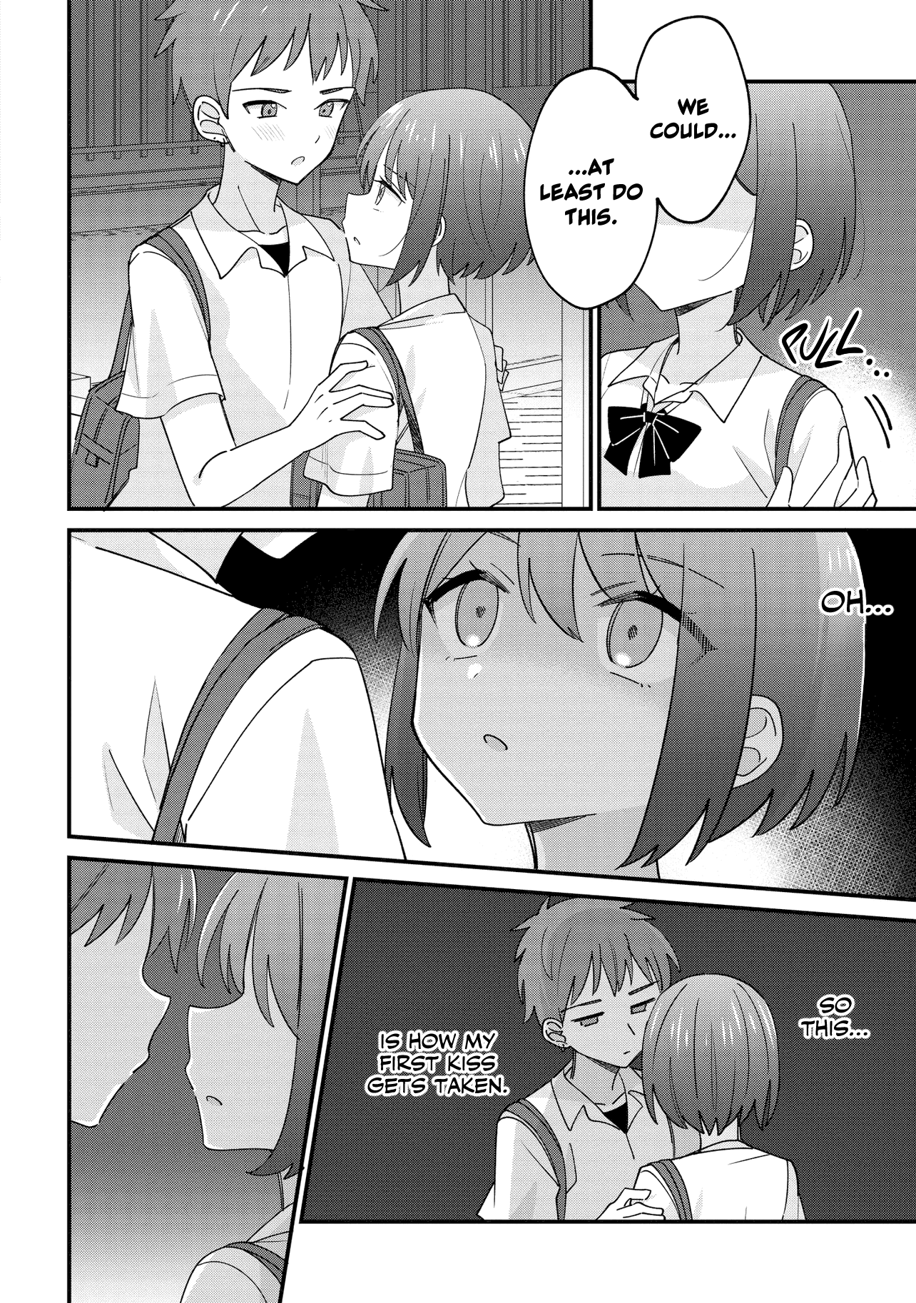 Halaman dari Kao dake yoi Classmate ga, Yatara to Guigui Kuru Yuri no Hanashi. Chapter 1