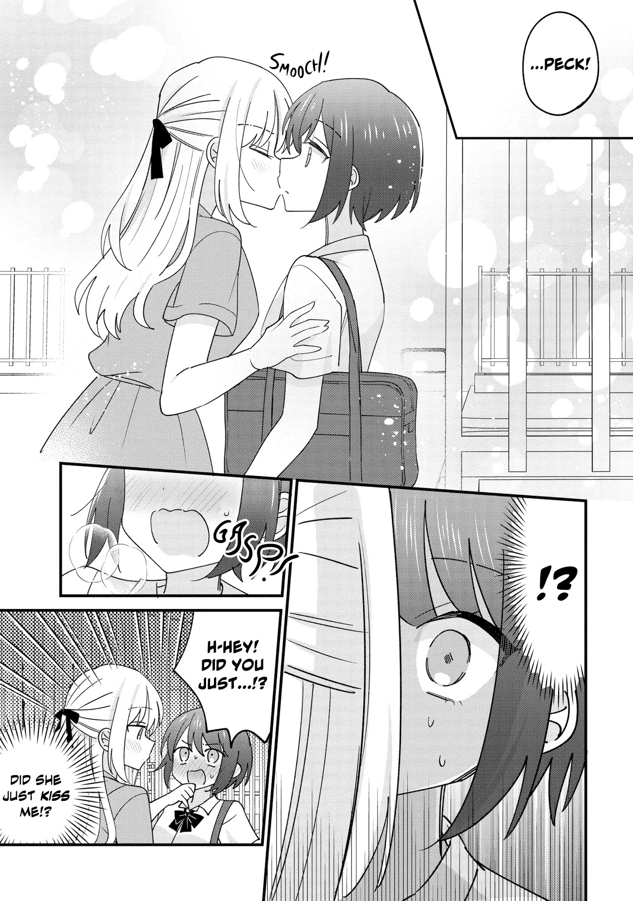 Halaman dari Kao dake yoi Classmate ga, Yatara to Guigui Kuru Yuri no Hanashi. Chapter 1