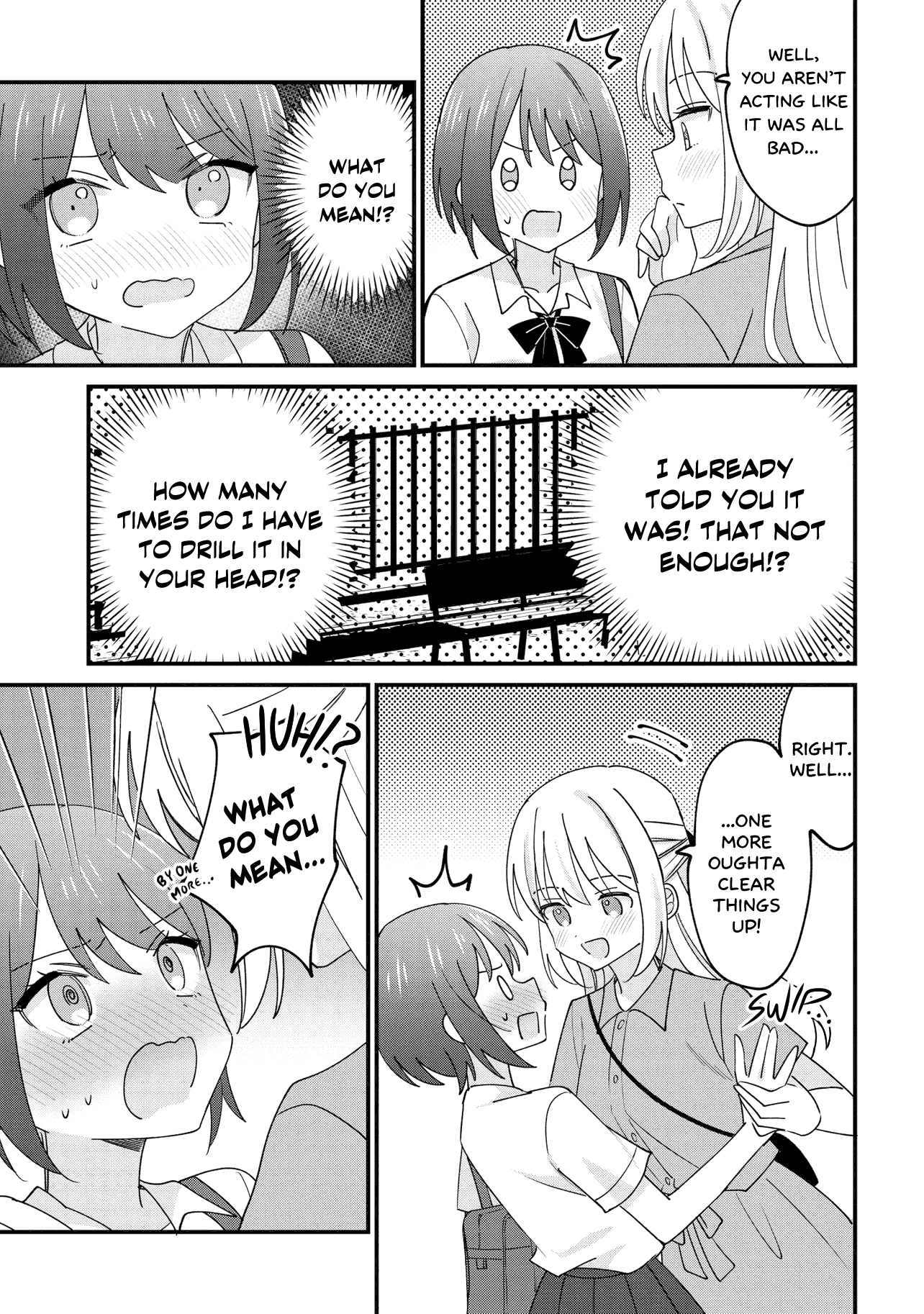Halaman dari Kao dake yoi Classmate ga, Yatara to Guigui Kuru Yuri no Hanashi. Chapter 1