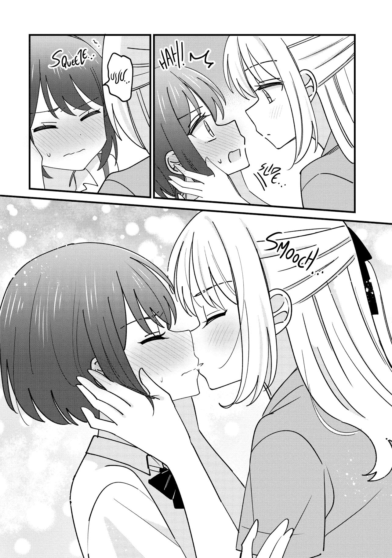 Halaman dari Kao dake yoi Classmate ga, Yatara to Guigui Kuru Yuri no Hanashi. Chapter 1