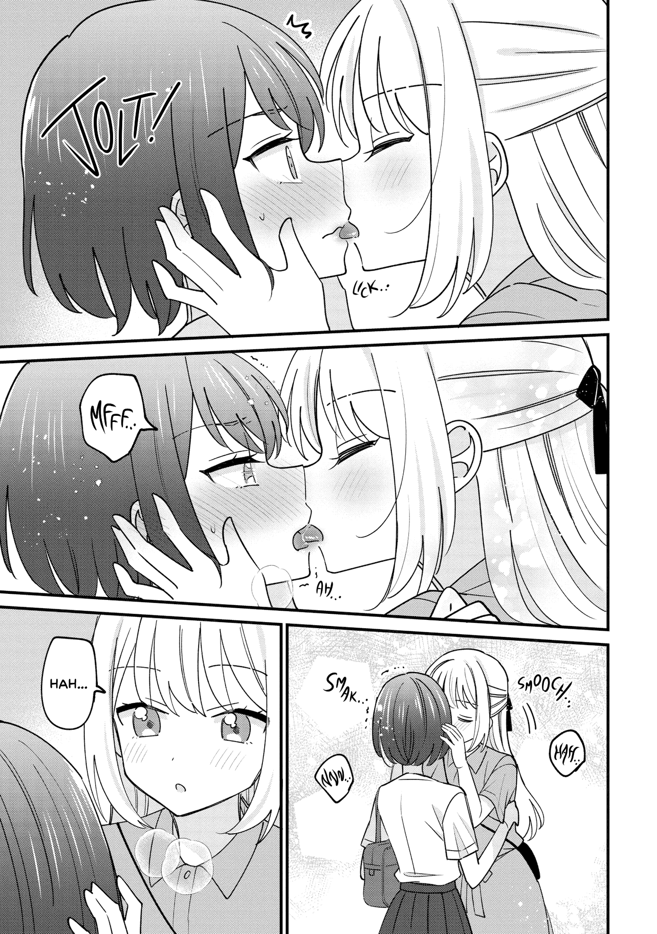 Halaman dari Kao dake yoi Classmate ga, Yatara to Guigui Kuru Yuri no Hanashi. Chapter 1