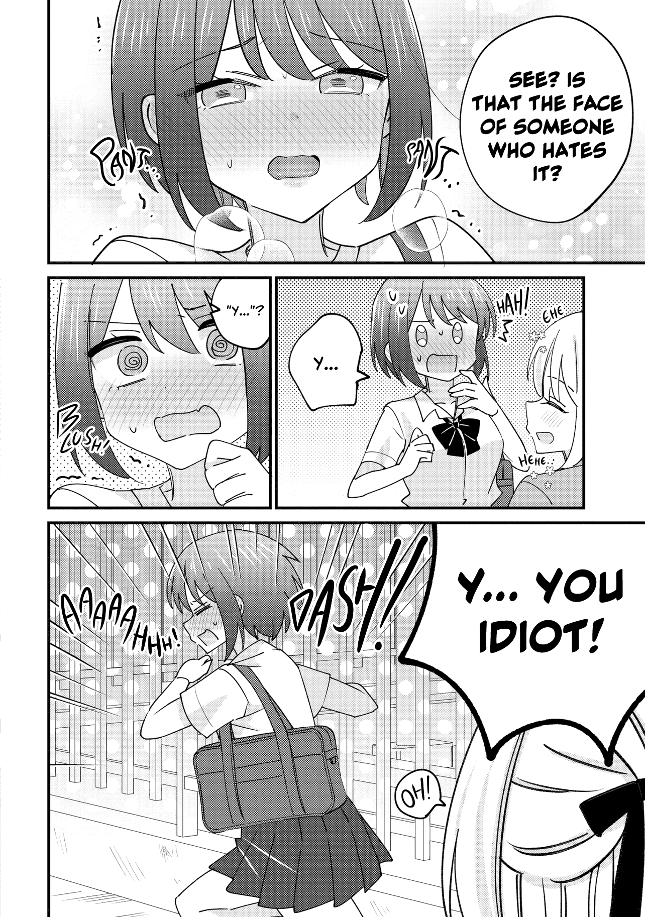 Halaman dari Kao dake yoi Classmate ga, Yatara to Guigui Kuru Yuri no Hanashi. Chapter 1