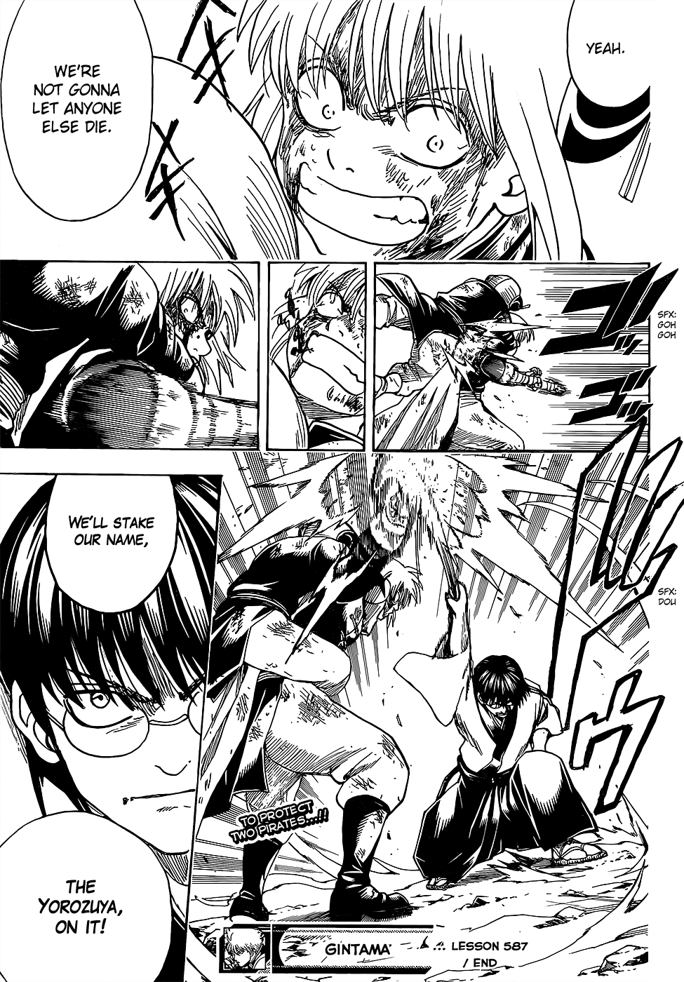 Halaman dari Gintama Chapter 587