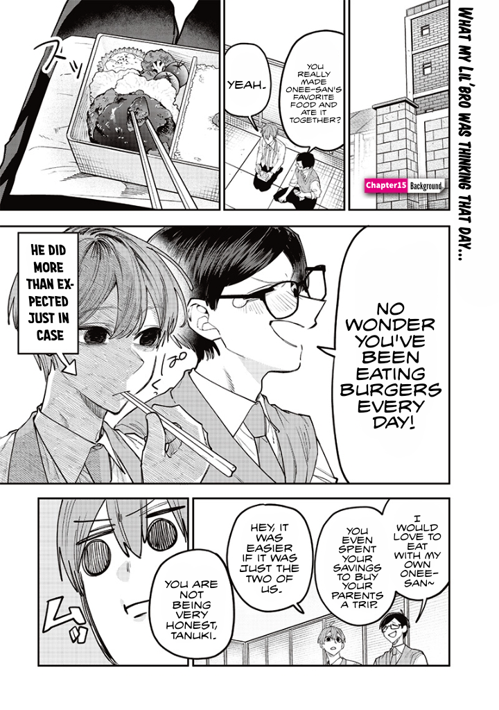 Halaman dari Namaiki na Gal Ane wo Wakaraseru Hanashi Chapter 15