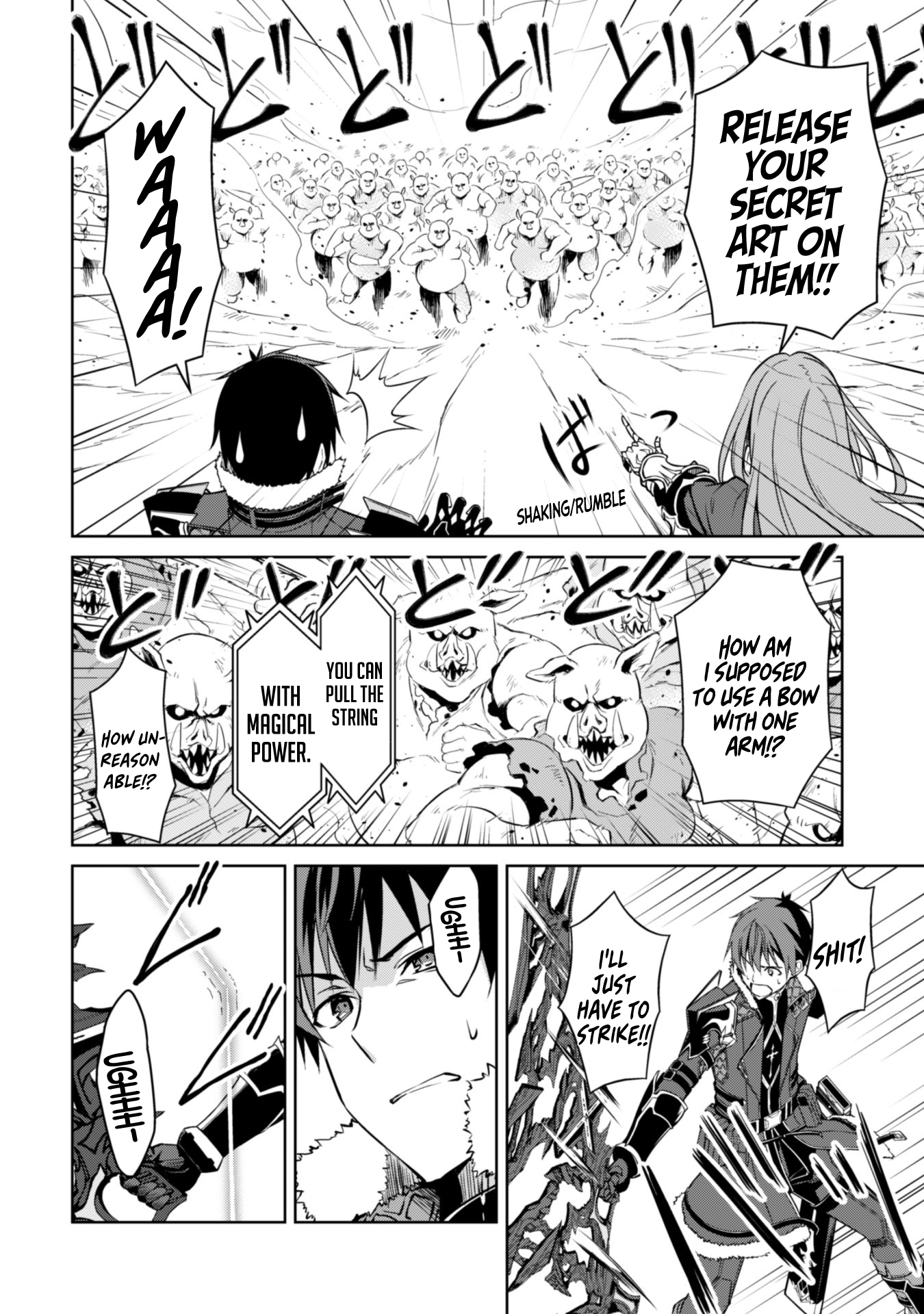 Halaman dari Boushoku no Berserk ~Ore dake Level to Iu Gainen wo Toppa suru~ Chapter 31