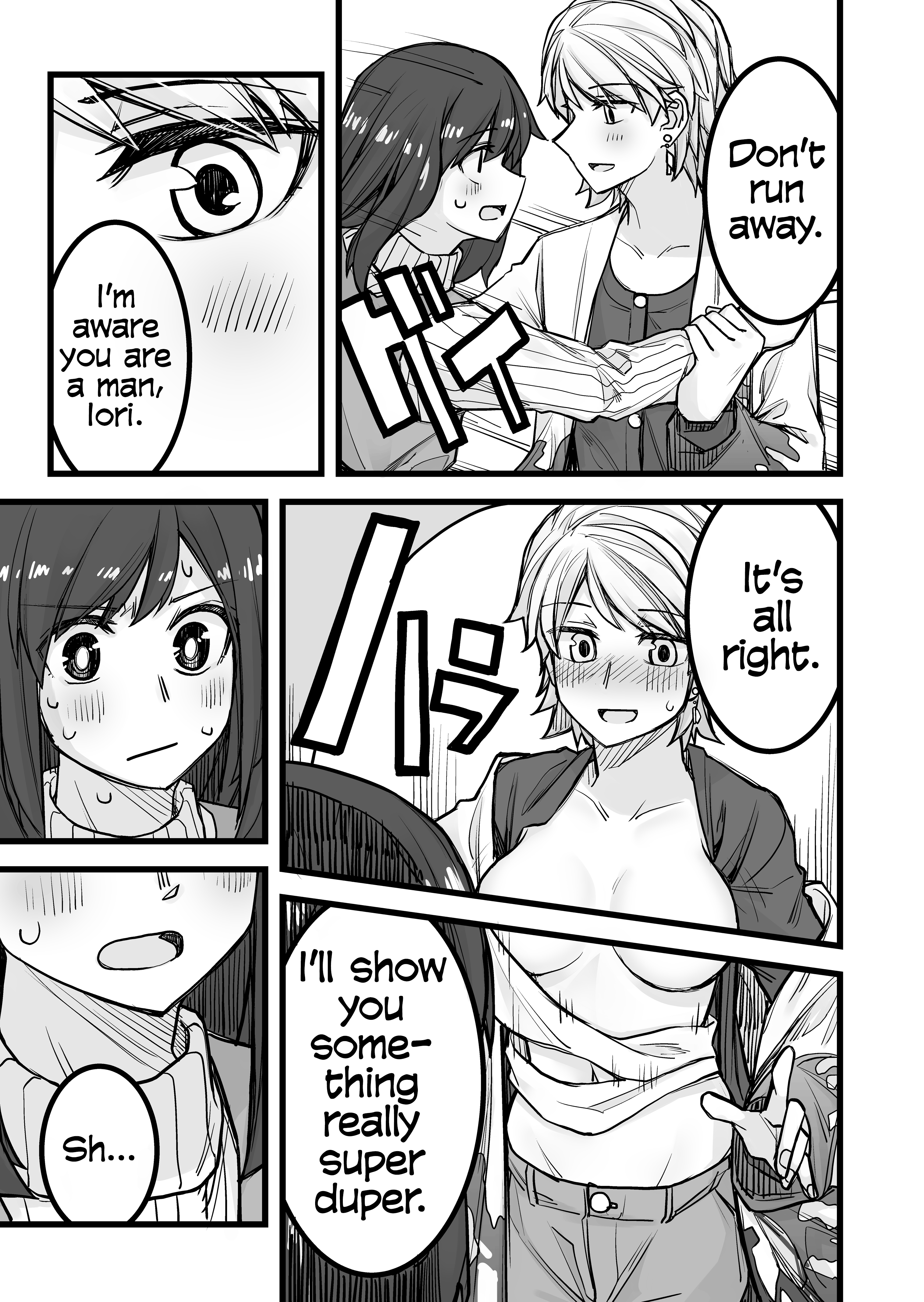 Halaman dari Ikemen Joshi to Josou Danshi Chapter 33