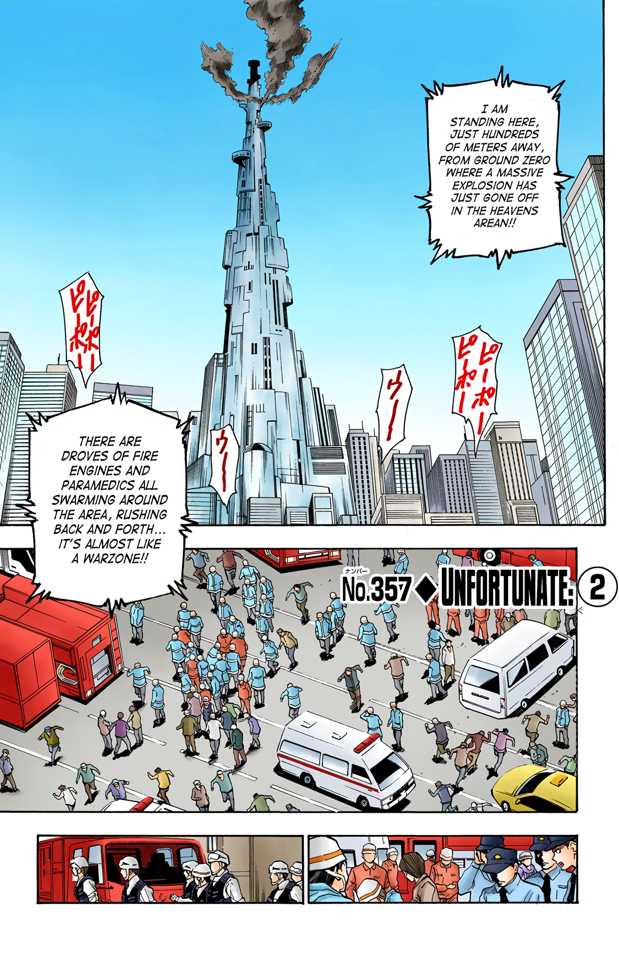 Halaman dari HUNTER x HUNTER (Official Colored) Chapter 357