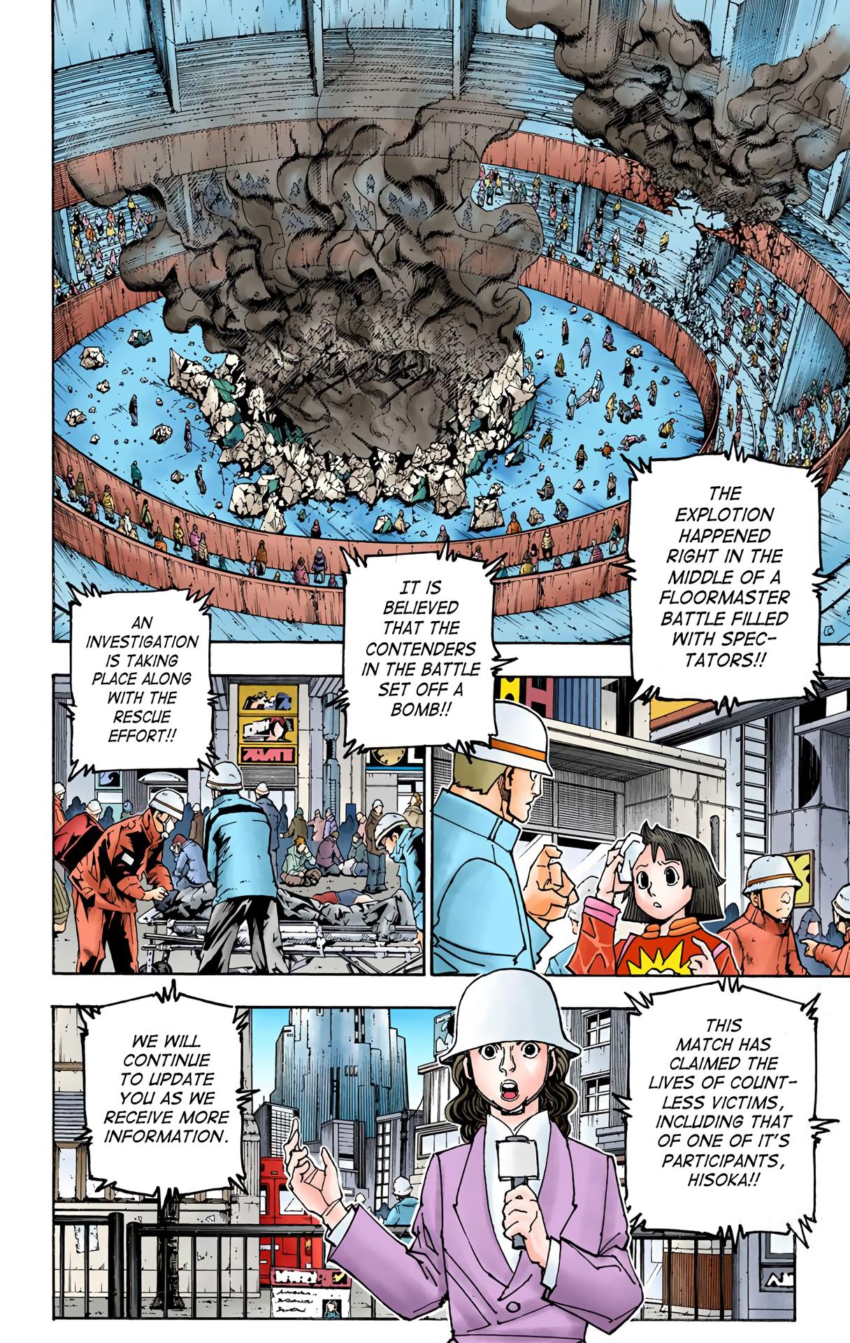 Halaman dari HUNTER x HUNTER (Official Colored) Chapter 357