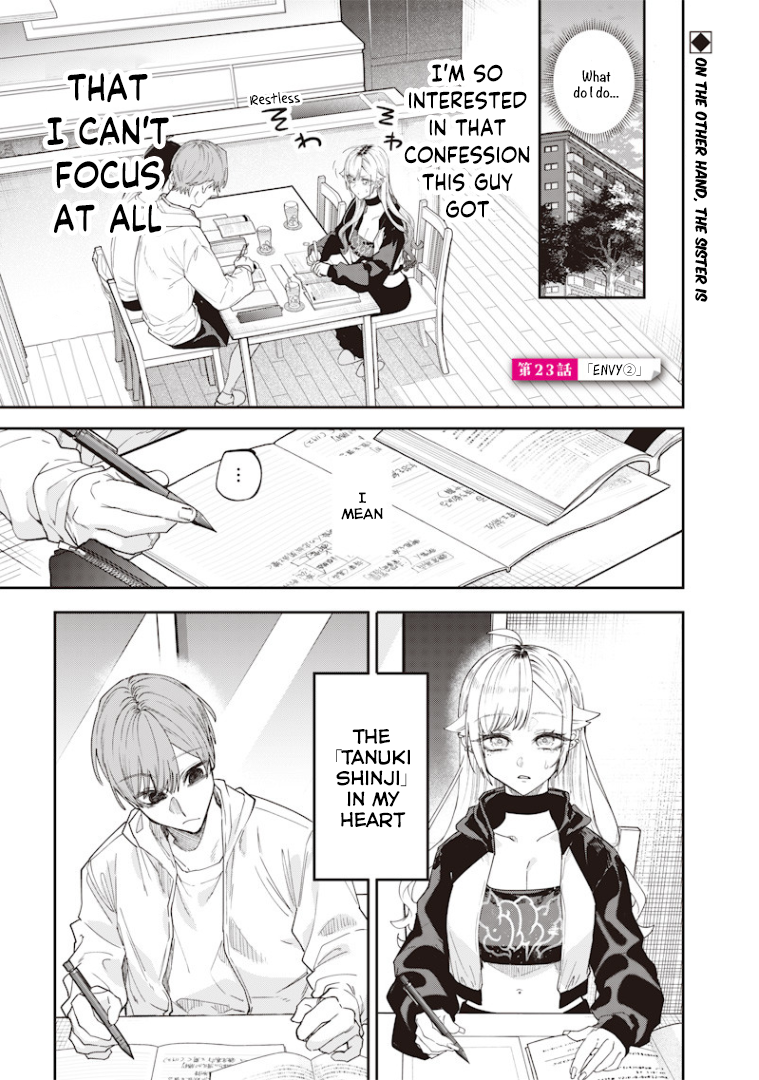 Halaman dari Namaiki na Gal Ane wo Wakaraseru Hanashi Chapter 23