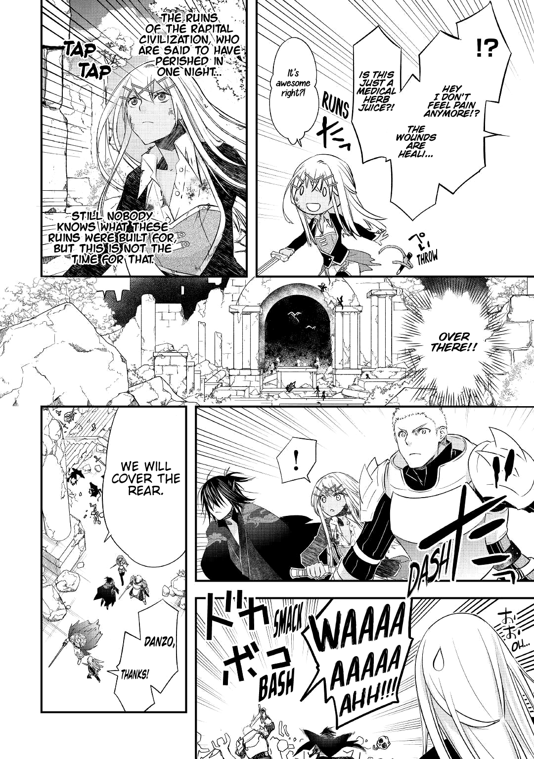 Halaman dari Kanchigai no Atelier Meister - Eiyuu Party no Moto Zatsuyougakari ga, Jitsu wa Sentou Igai ga SSS Rank Datta to Iu Yoku Aru Hanashi Chapter 22