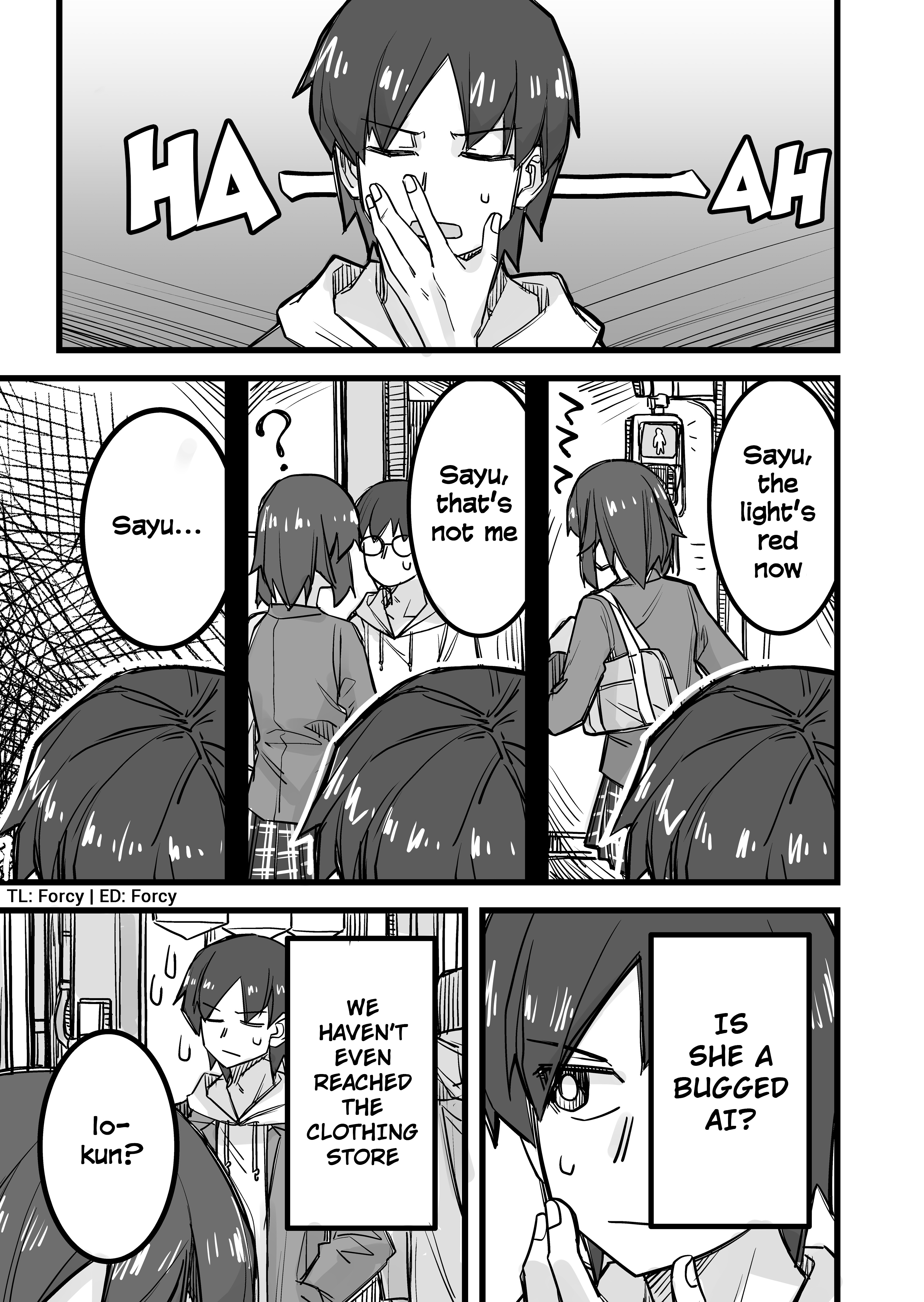 Halaman dari Ikemen Joshi to Josou Danshi Chapter 23