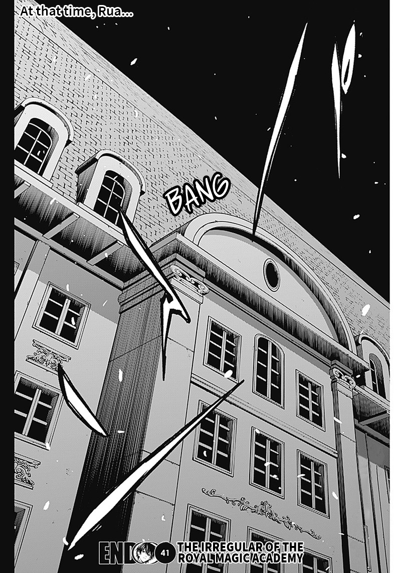 Halaman dari Ouritsu Mahou Gakuen no Saikasei ~Hinkongai Agari no Saikyou Mahoushi, Kizoku Darake no Gakuen de Musou Suru~ Chapter 41