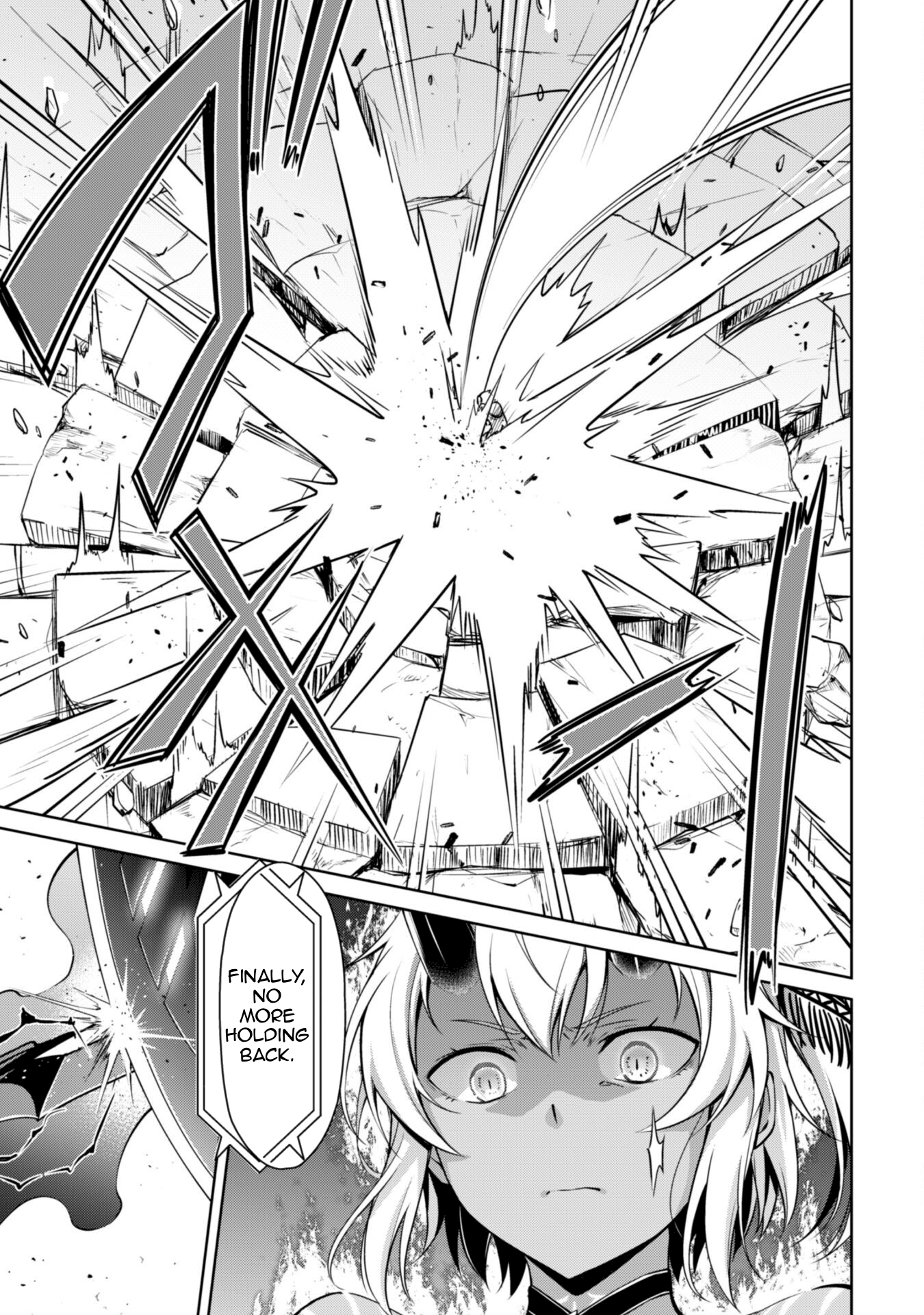 Halaman dari Boushoku no Berserk: Ore dake Level to Iu Gainen o Toppa Suru Chapter 71