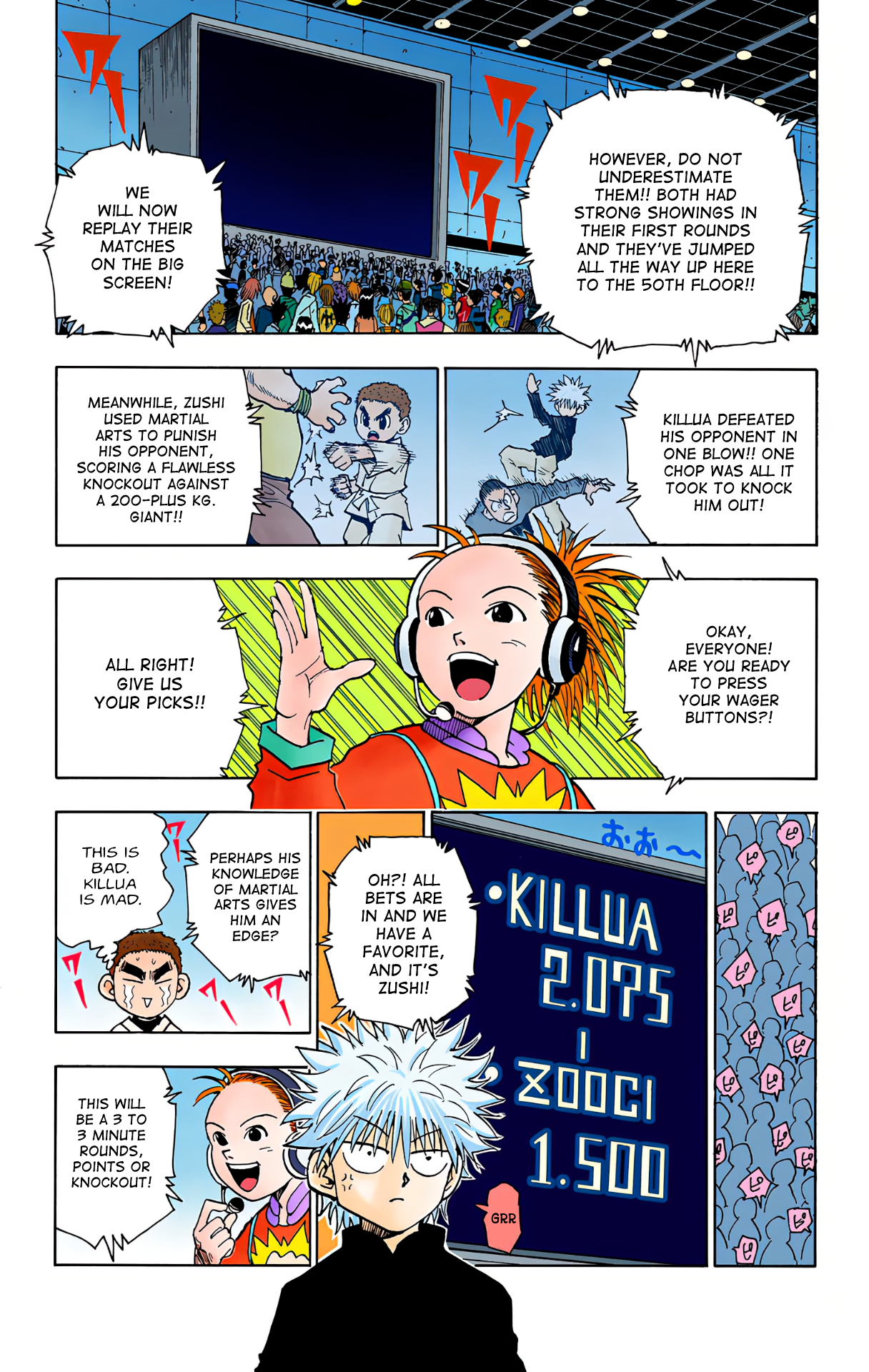 Halaman dari HUNTER x HUNTER (Official Colored) Chapter 45
