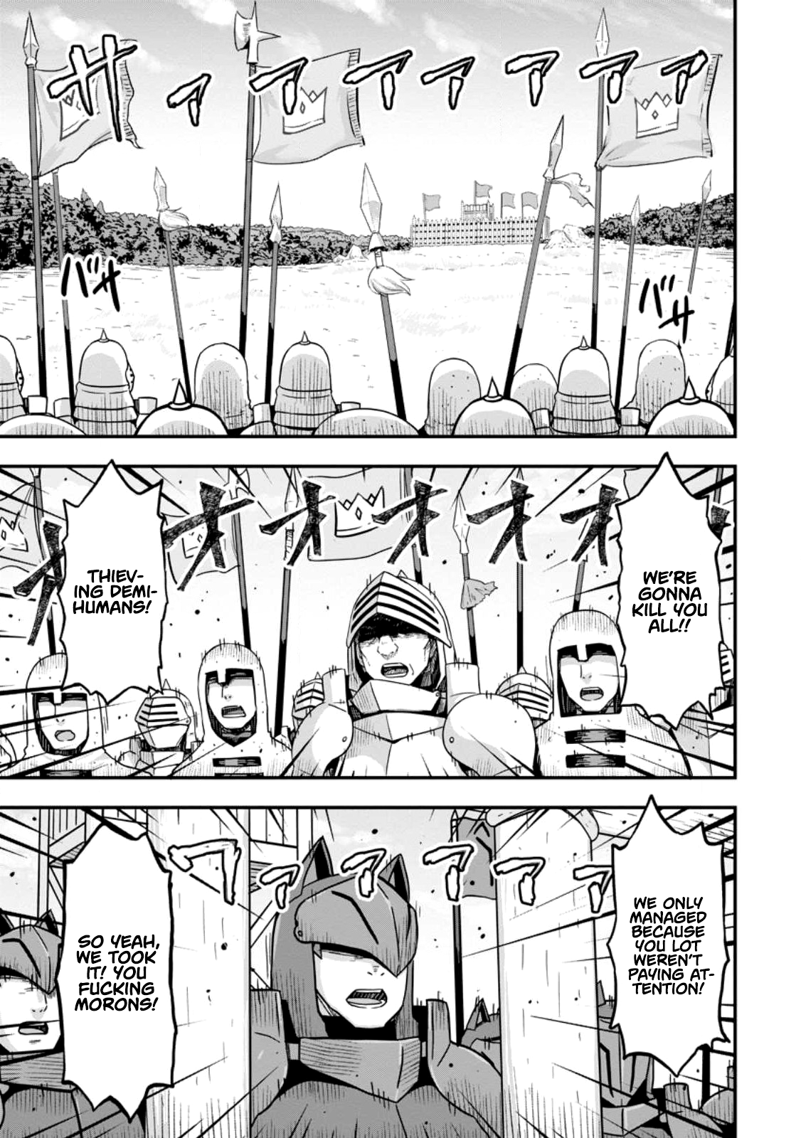 Halaman dari Isekai Saikyou no Yome desu ga, Yoru no Tatakai wa Ore no Hou ga Tsuyoi You desu: Chiryaku o Ikashite Nariagaru Harem Senki Chapter 6