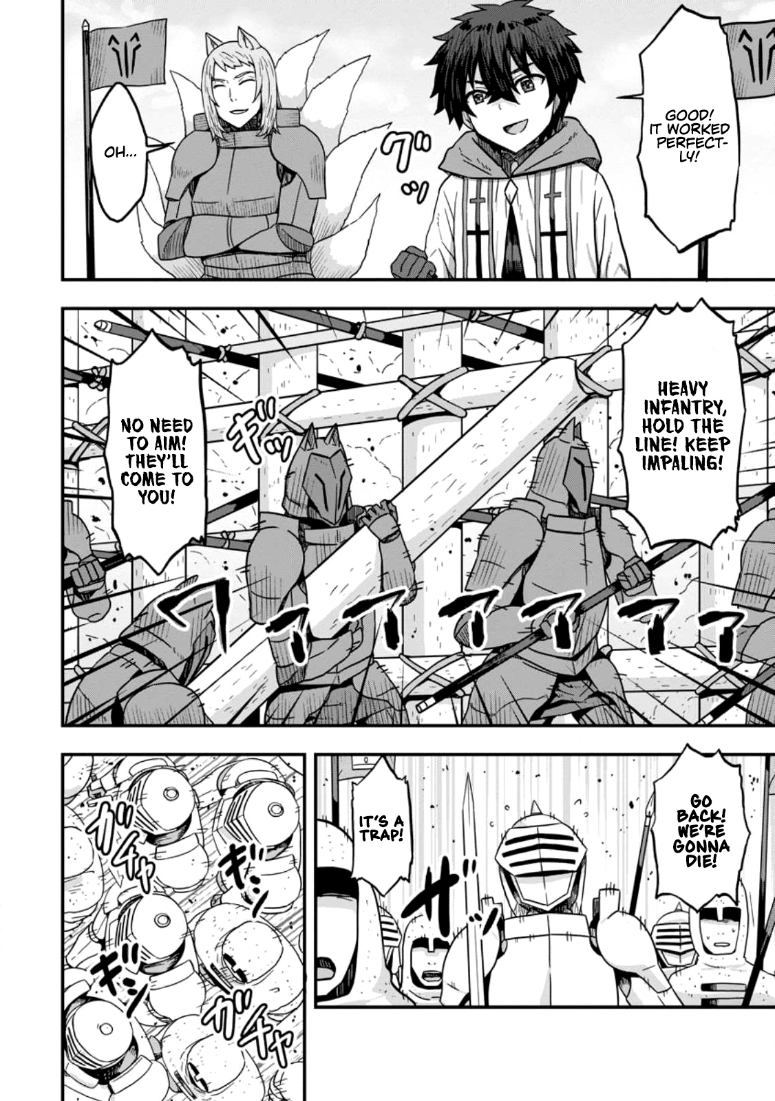 Halaman dari Isekai Saikyou no Yome desu ga, Yoru no Tatakai wa Ore no Hou ga Tsuyoi You desu: Chiryaku o Ikashite Nariagaru Harem Senki Chapter 6