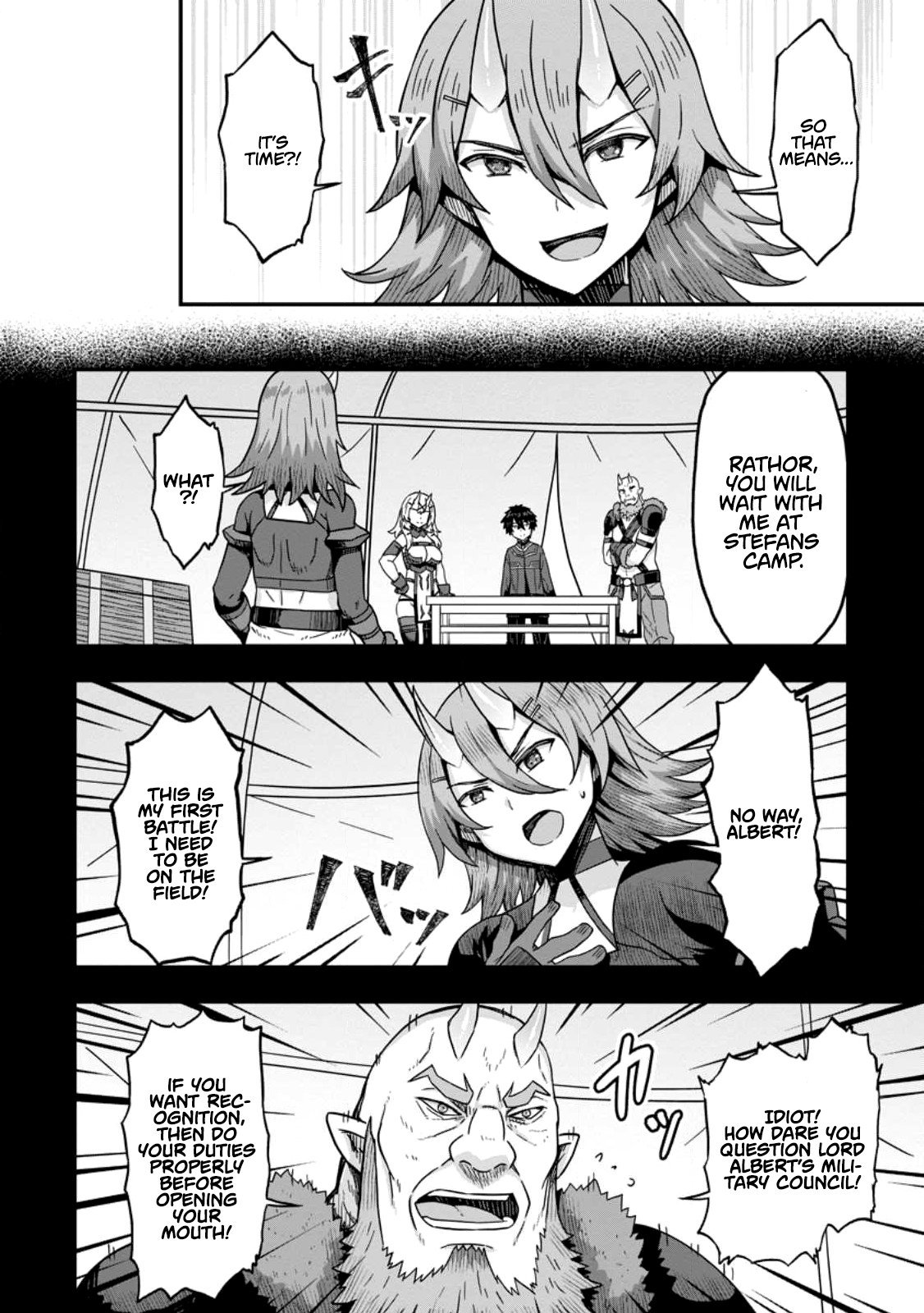 Halaman dari Isekai Saikyou no Yome desu ga, Yoru no Tatakai wa Ore no Hou ga Tsuyoi You desu: Chiryaku o Ikashite Nariagaru Harem Senki Chapter 6
