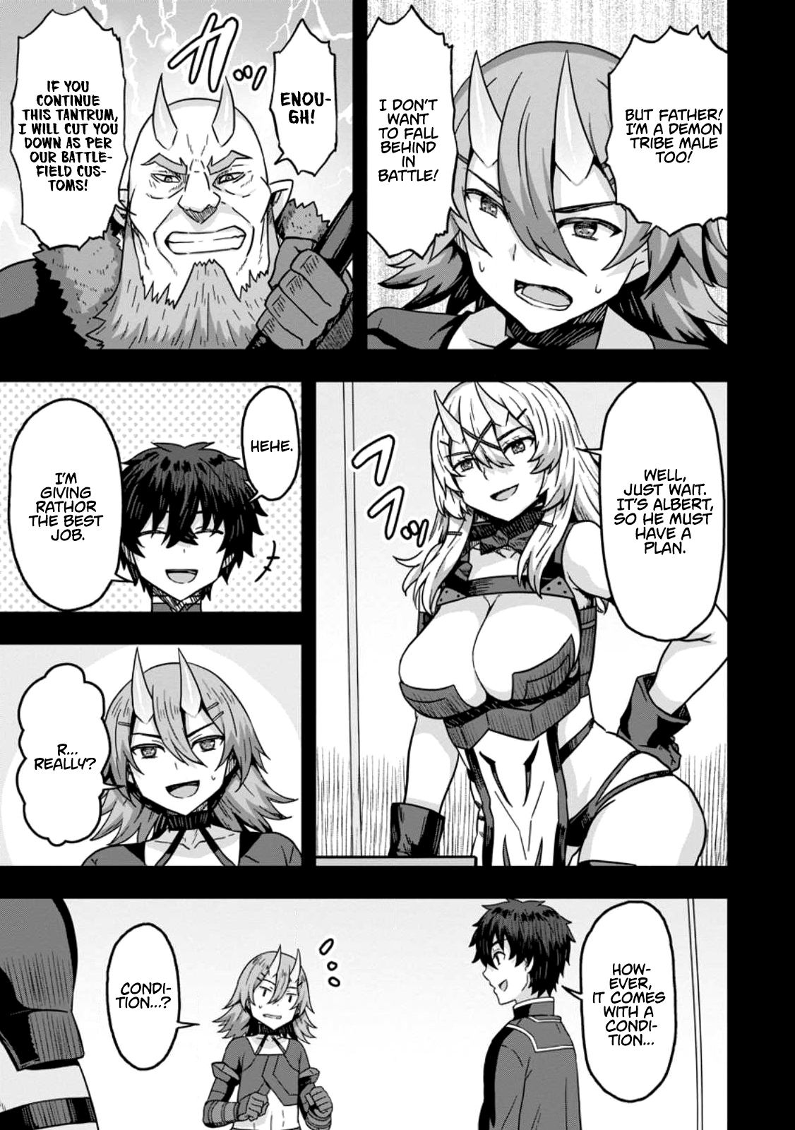Halaman dari Isekai Saikyou no Yome desu ga, Yoru no Tatakai wa Ore no Hou ga Tsuyoi You desu: Chiryaku o Ikashite Nariagaru Harem Senki Chapter 6