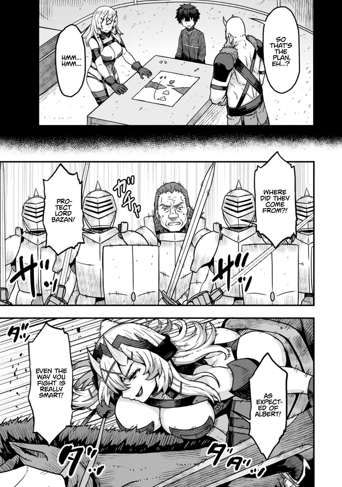 Halaman dari Isekai Saikyou no Yome desu ga, Yoru no Tatakai wa Ore no Hou ga Tsuyoi You desu: Chiryaku o Ikashite Nariagaru Harem Senki Chapter 6