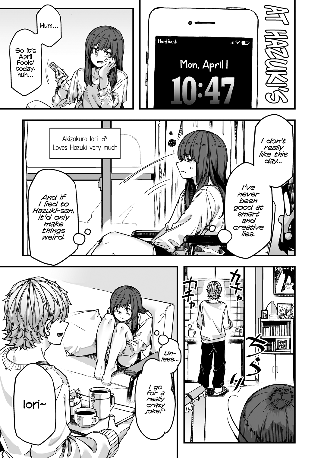 Halaman dari Ikemen Joshi to Josou Danshi Chapter 107